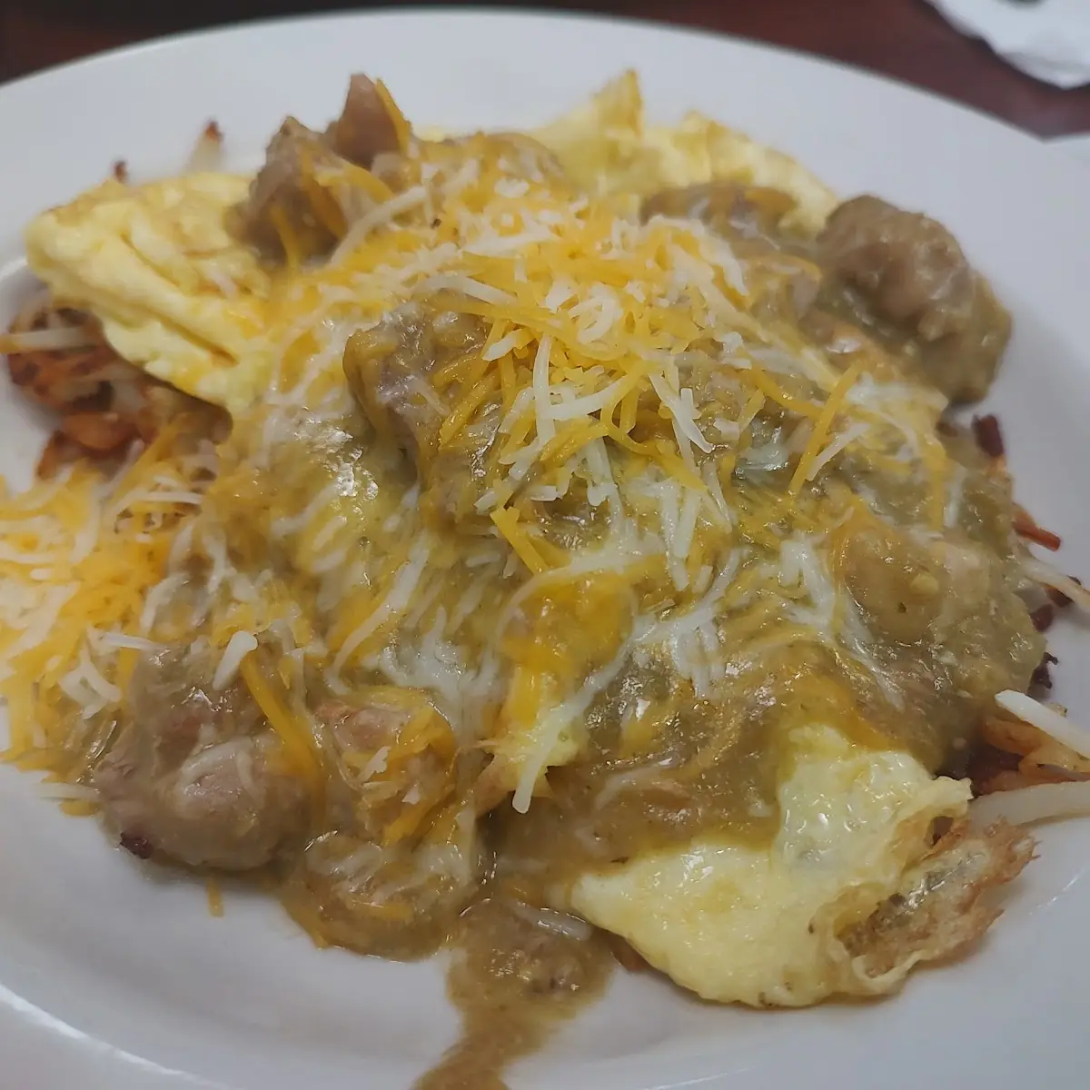 Chile Verde Omelette