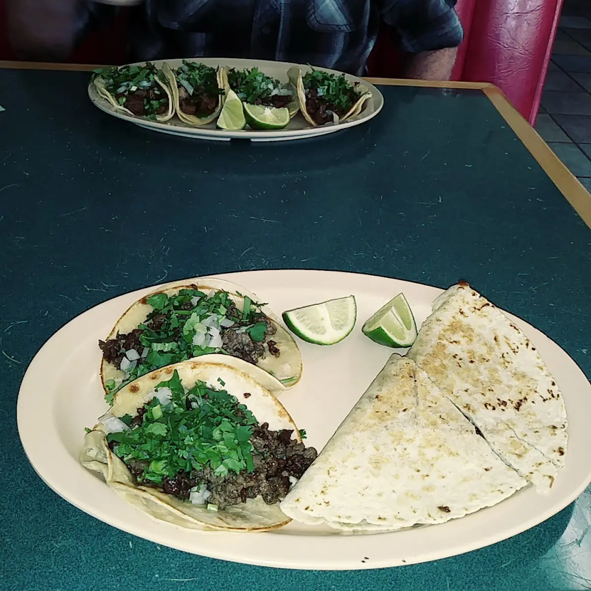 Carne Asada Taco's and a Steak Quesadilla