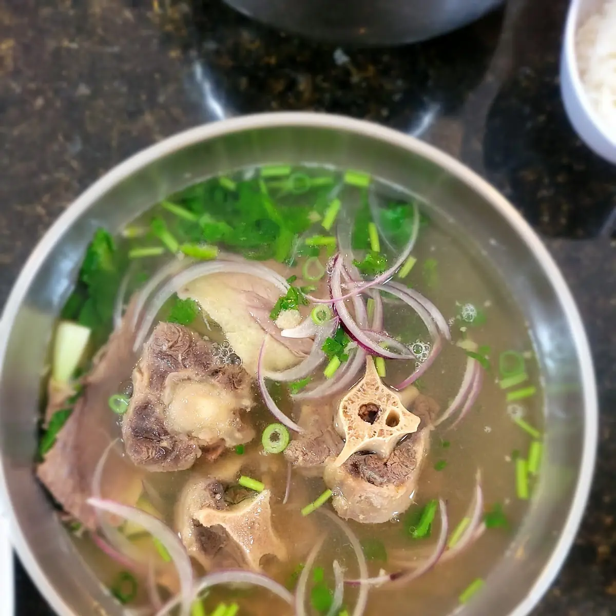 Oxtail Pho Oxtail Rare Beef and Flank