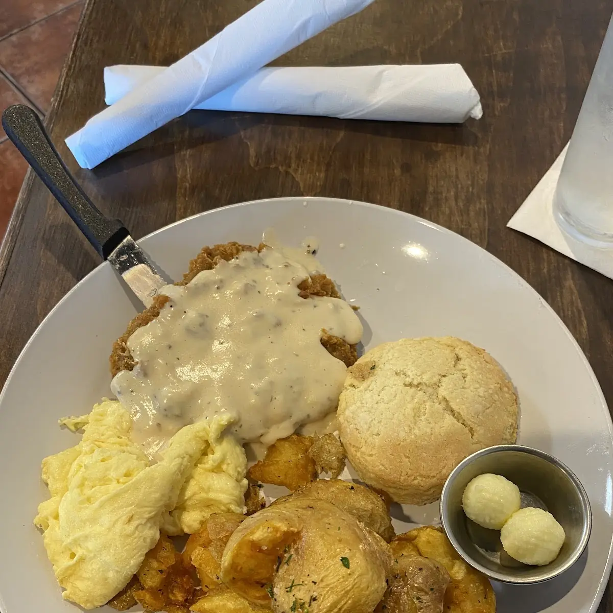 Chicken Fried Chicken Breakfast Platter