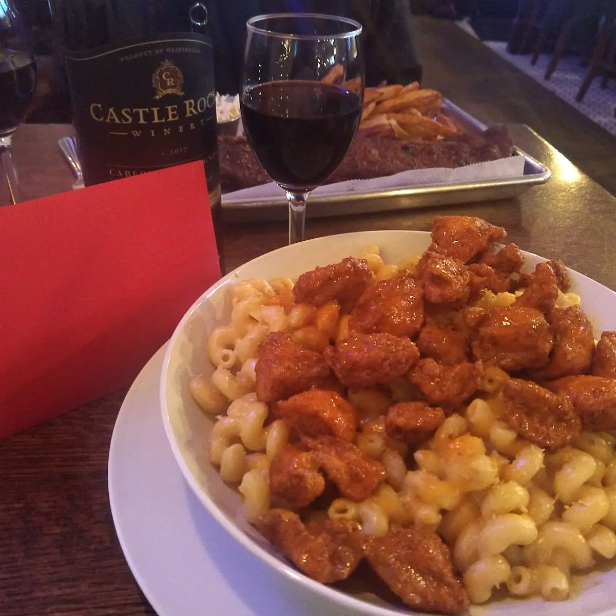 Mac and Cheese with BBQ Chicken