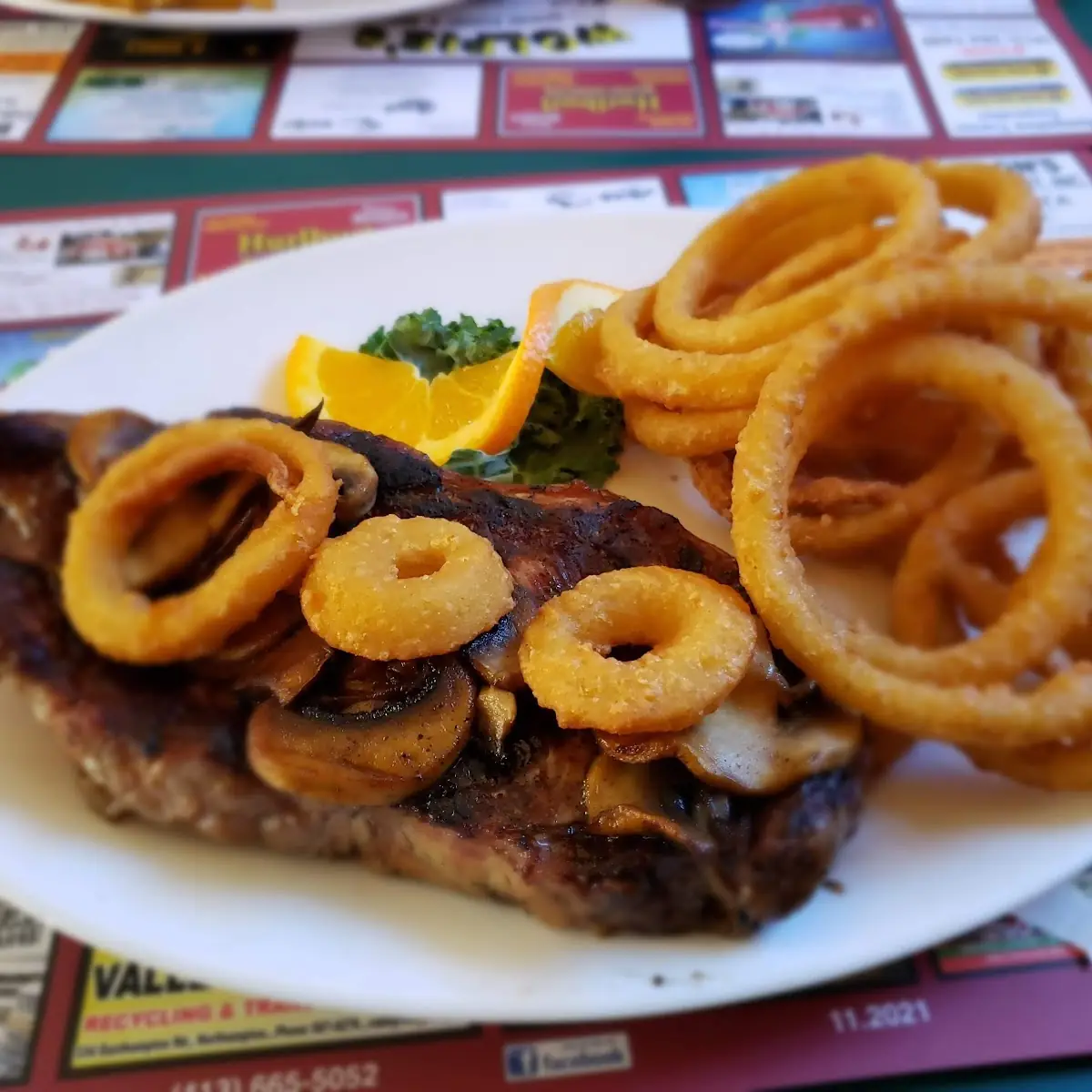 Steak and Onion Rings
