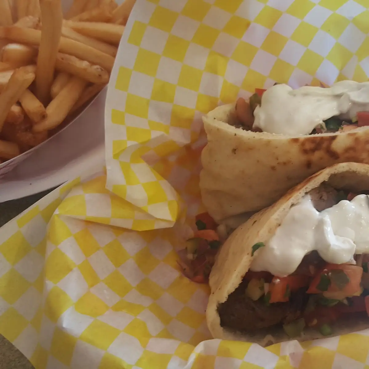 Beef Kabob Sandwich