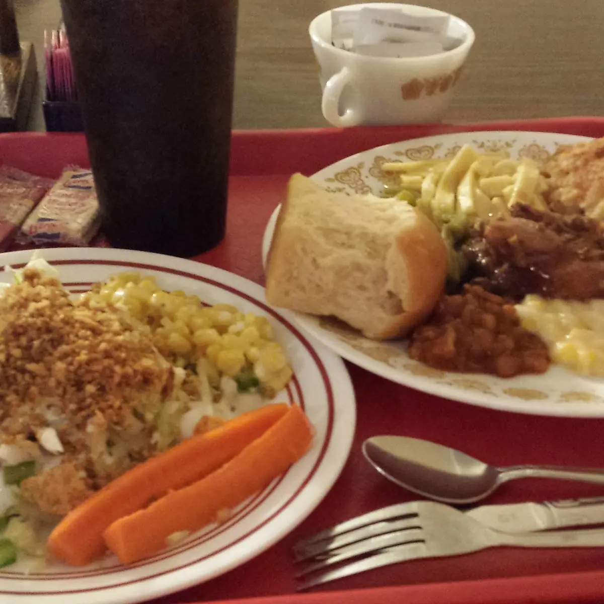 Meatloaf Dinner Rolls Mashed Potatoes Green Beans