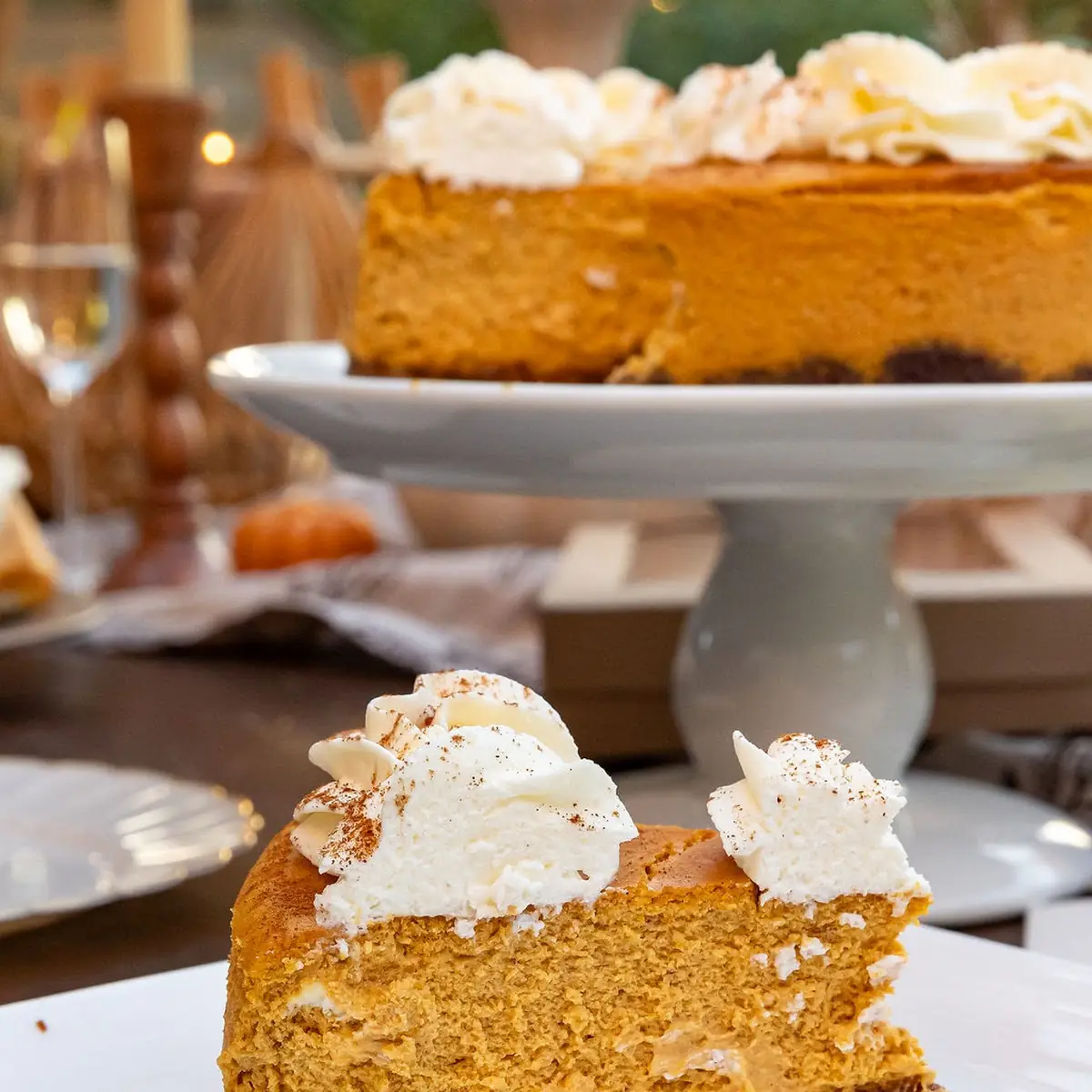 Pumpkin Cheesecake Slice