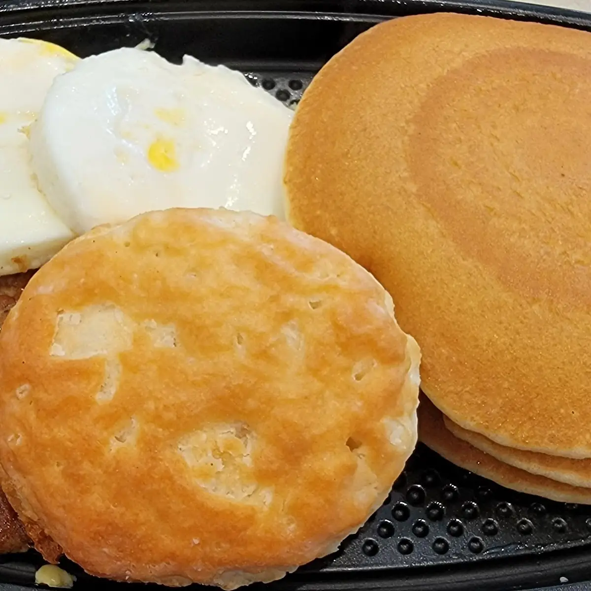 Big Breakfast with Round Eggs