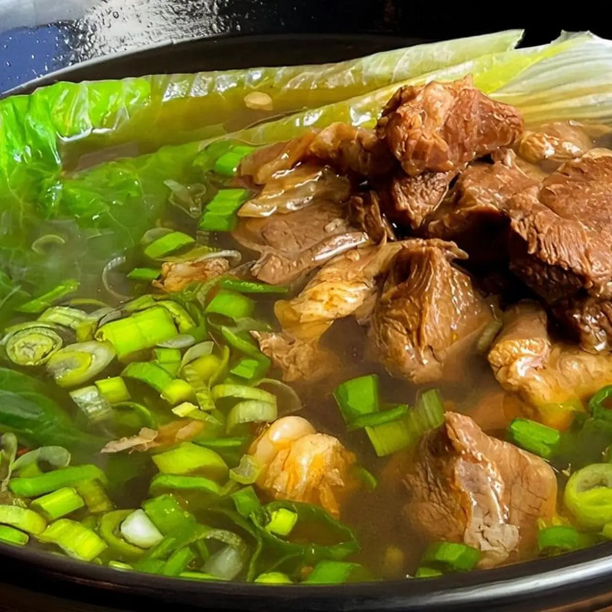 Steaming Beef Noodle Soup