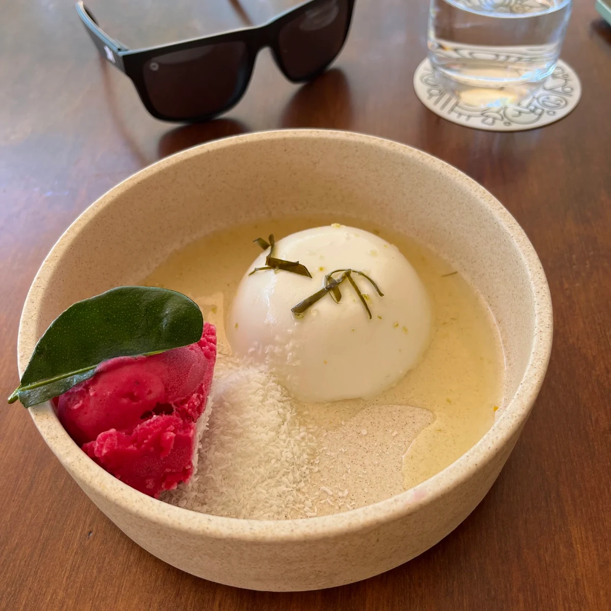 Dragon Fruit Sorbet, Little Sister Restaurant & Cocktail Bar