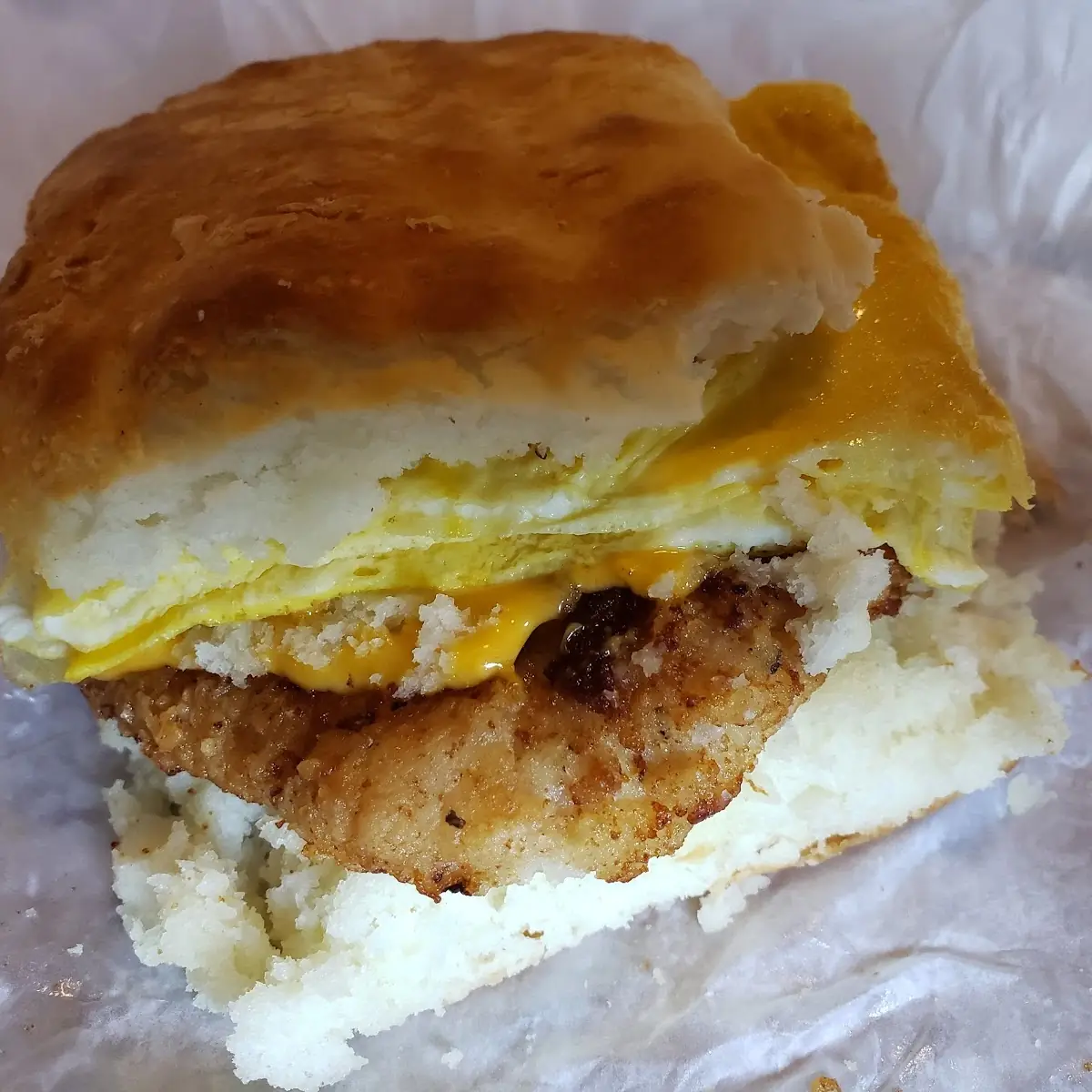 Tenderloin Egg and Cheese Biscuit
