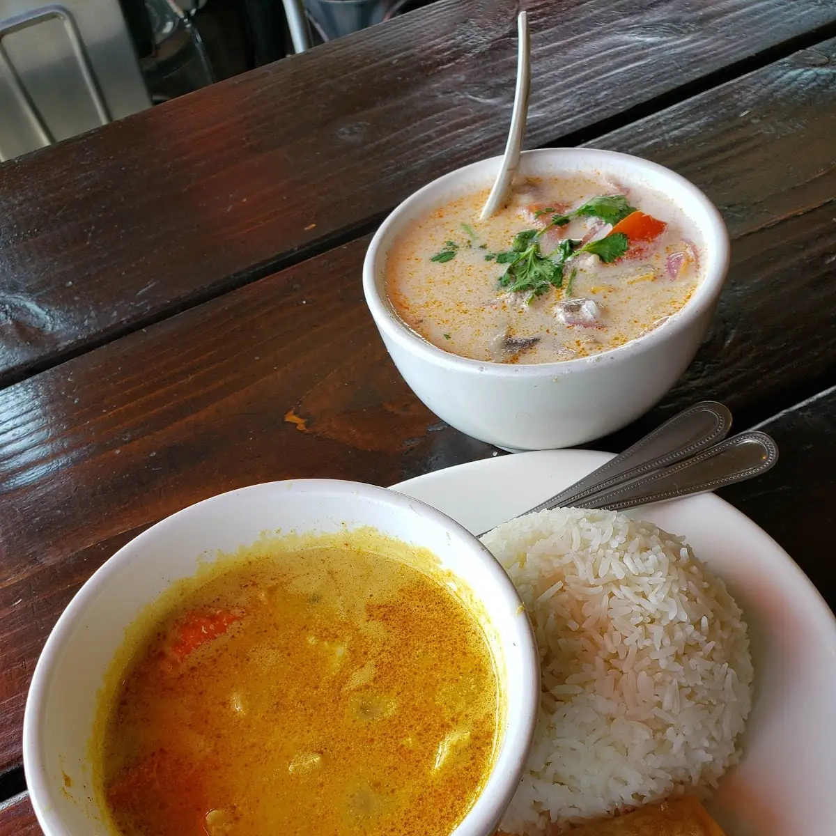 Red Curry Chicken and Coconut Soup