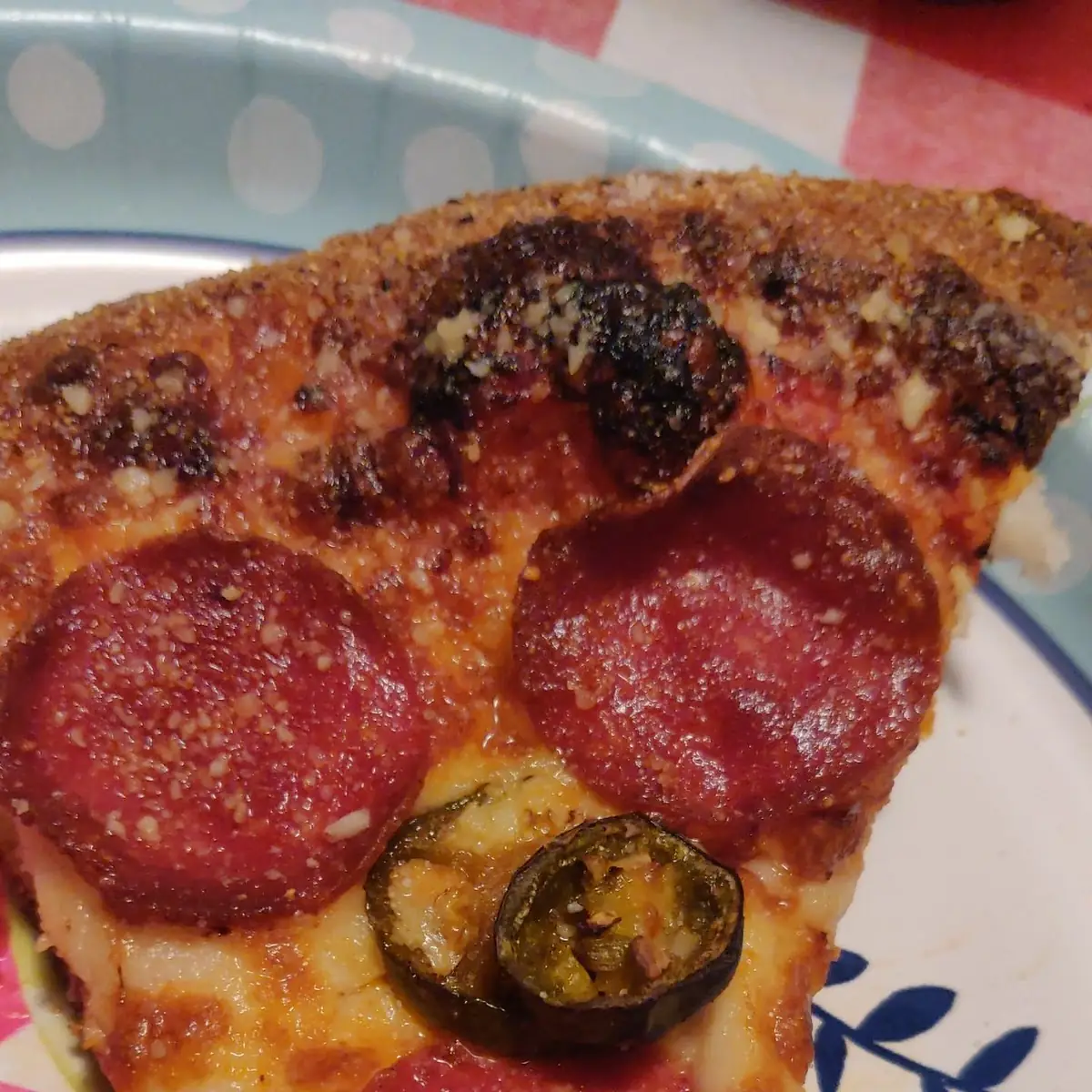 Pepperoni Pizza Slice Jalapenos
