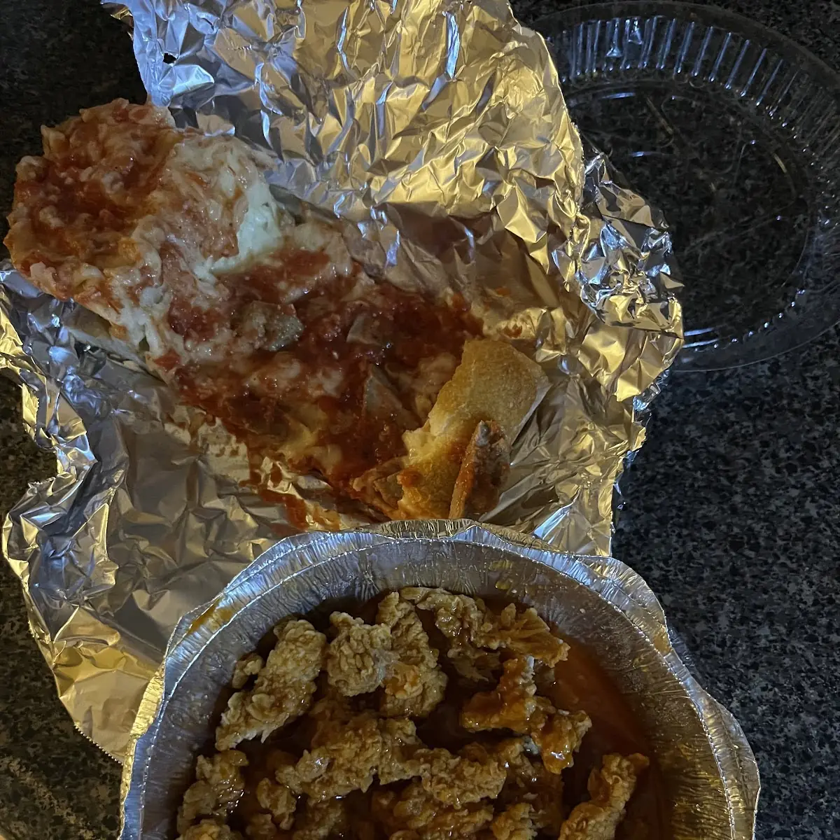 Boneless Chicken Wings and Meatball Stromboli