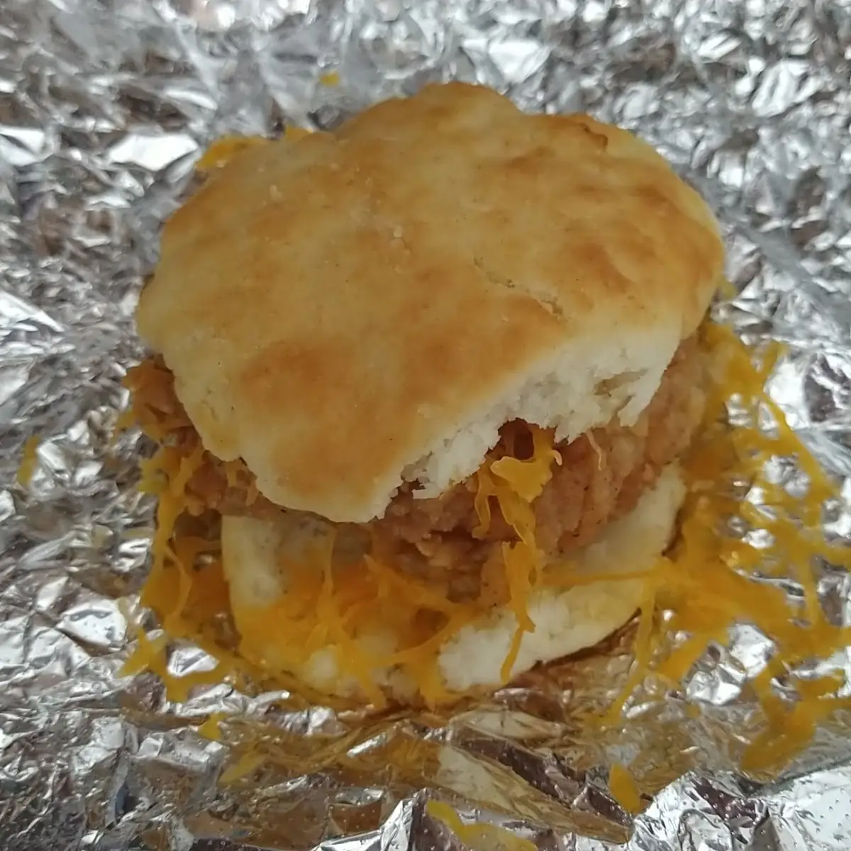 Chicken and Cheese Biscuit