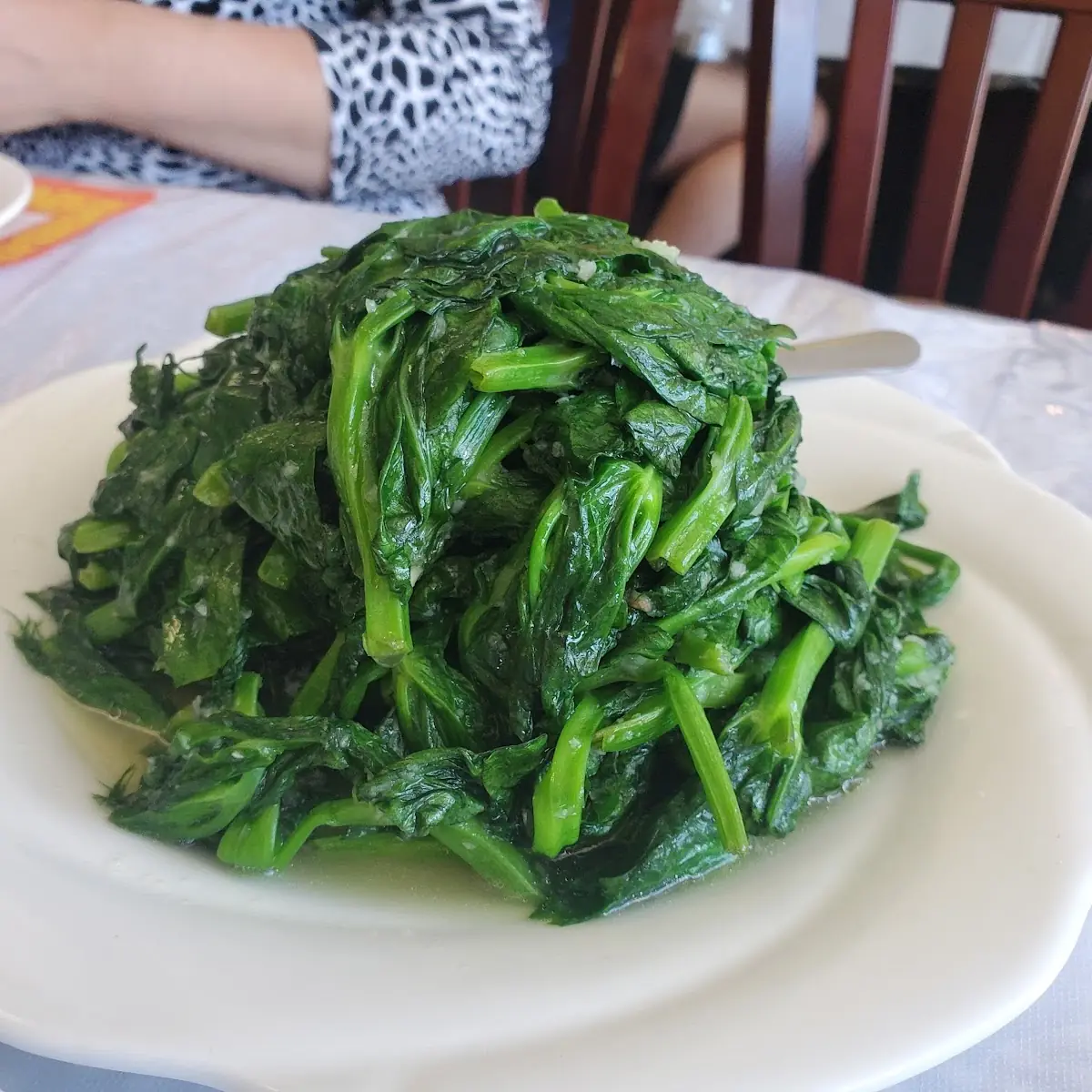 Snow Pea Leaves with Minced Garlic