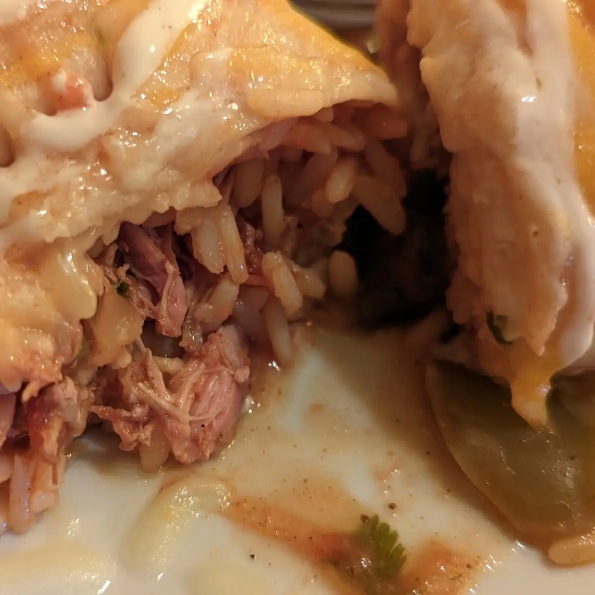 Chicken Burrito Contents