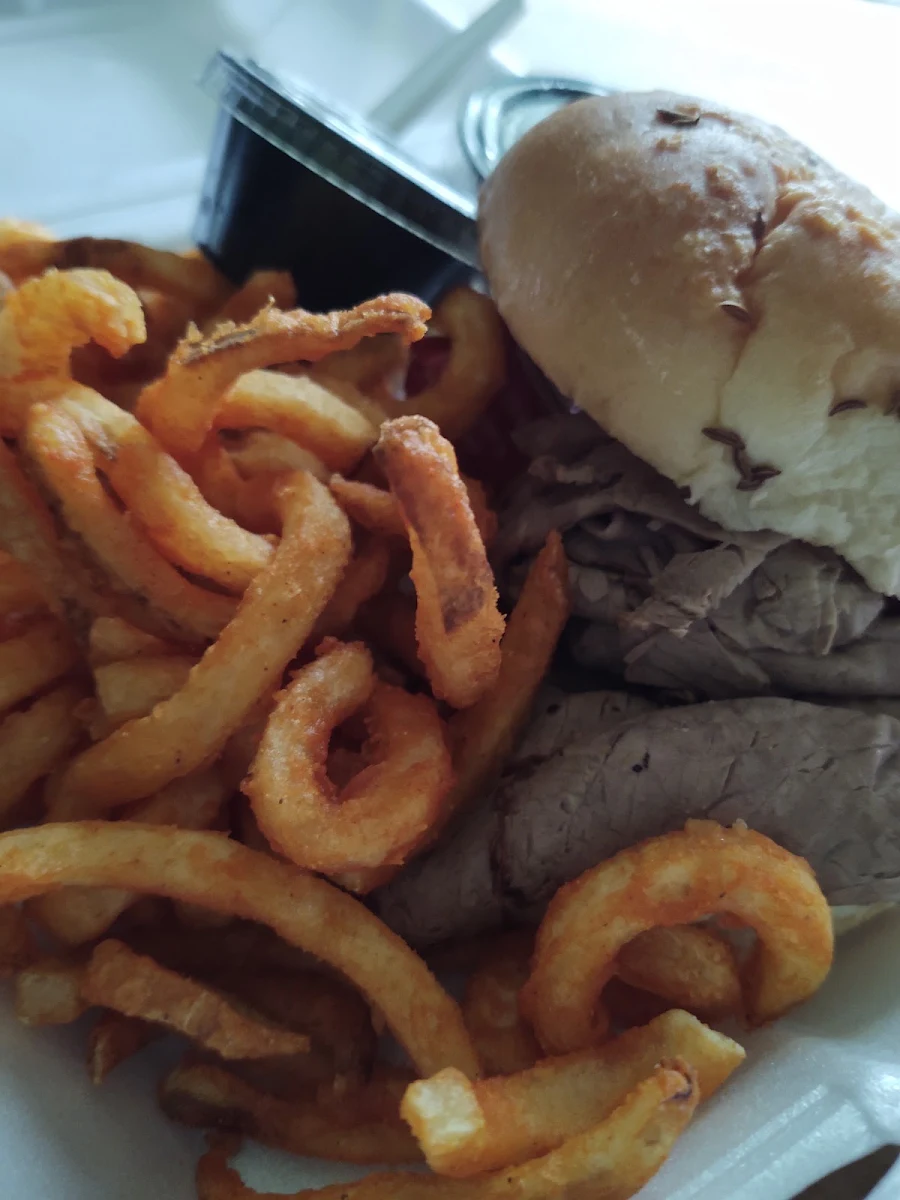 Roast Beef and Curly Fries