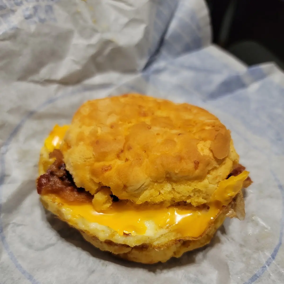 Bacon Cheddar Biscuit Sandwich
