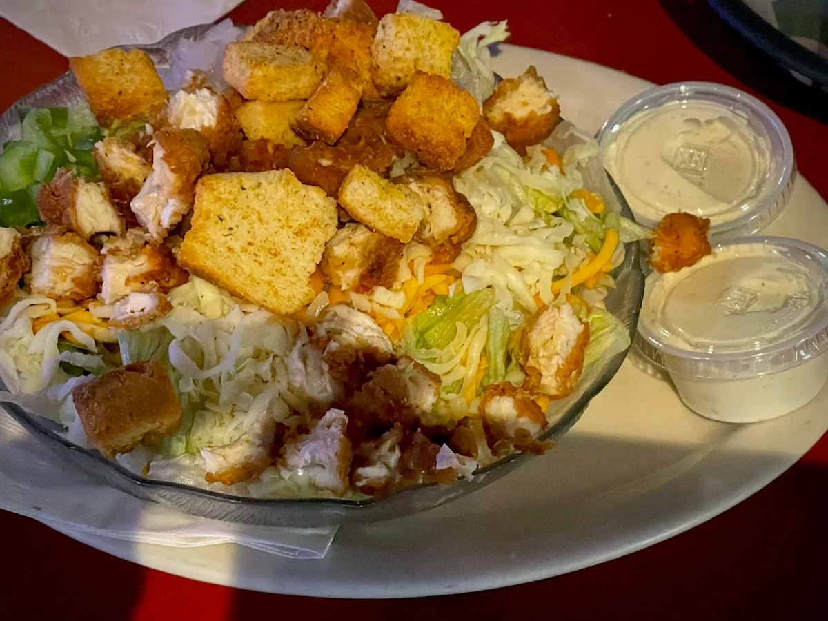 Great Salad with Crispy Chicken