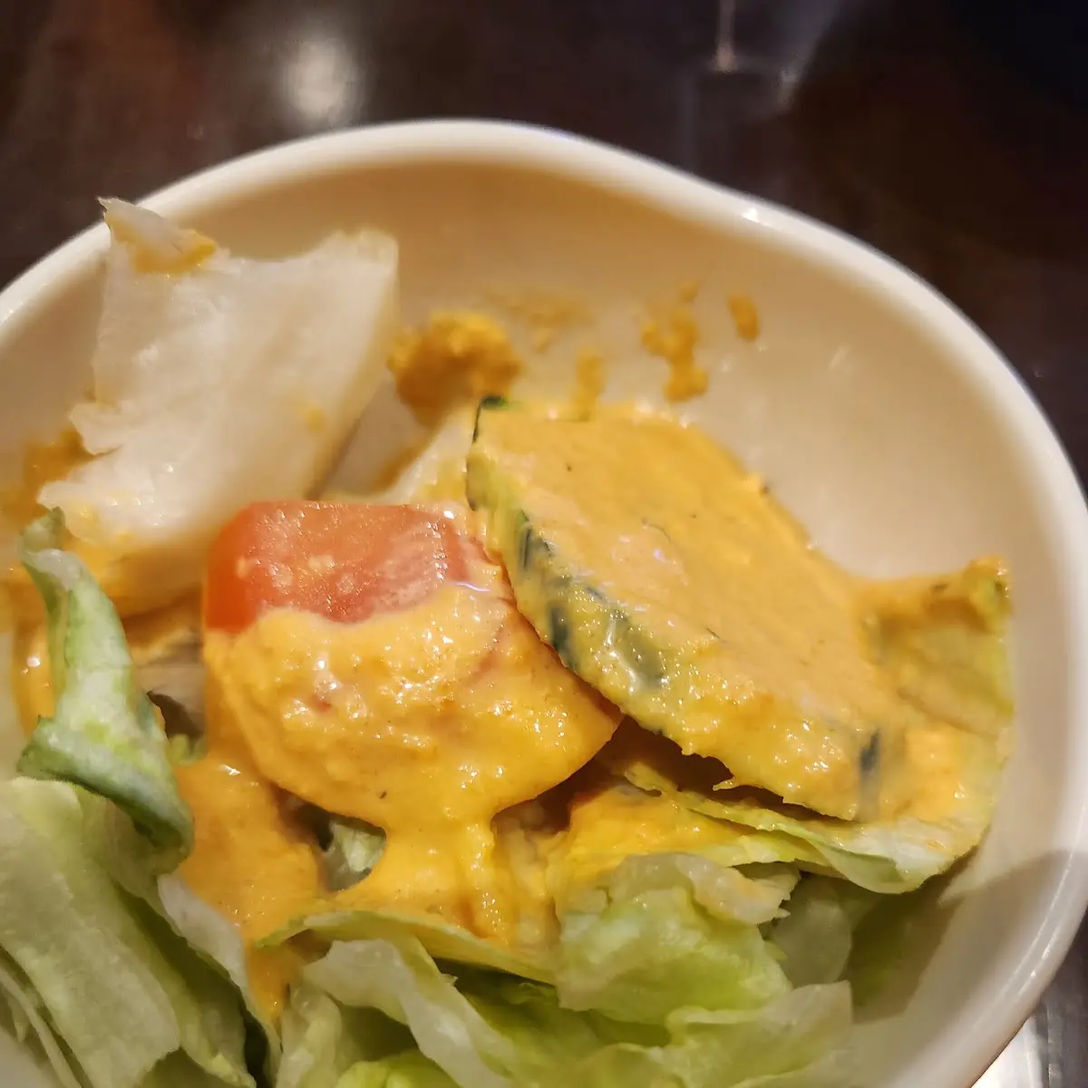 Green Salad with Ginger Dressing