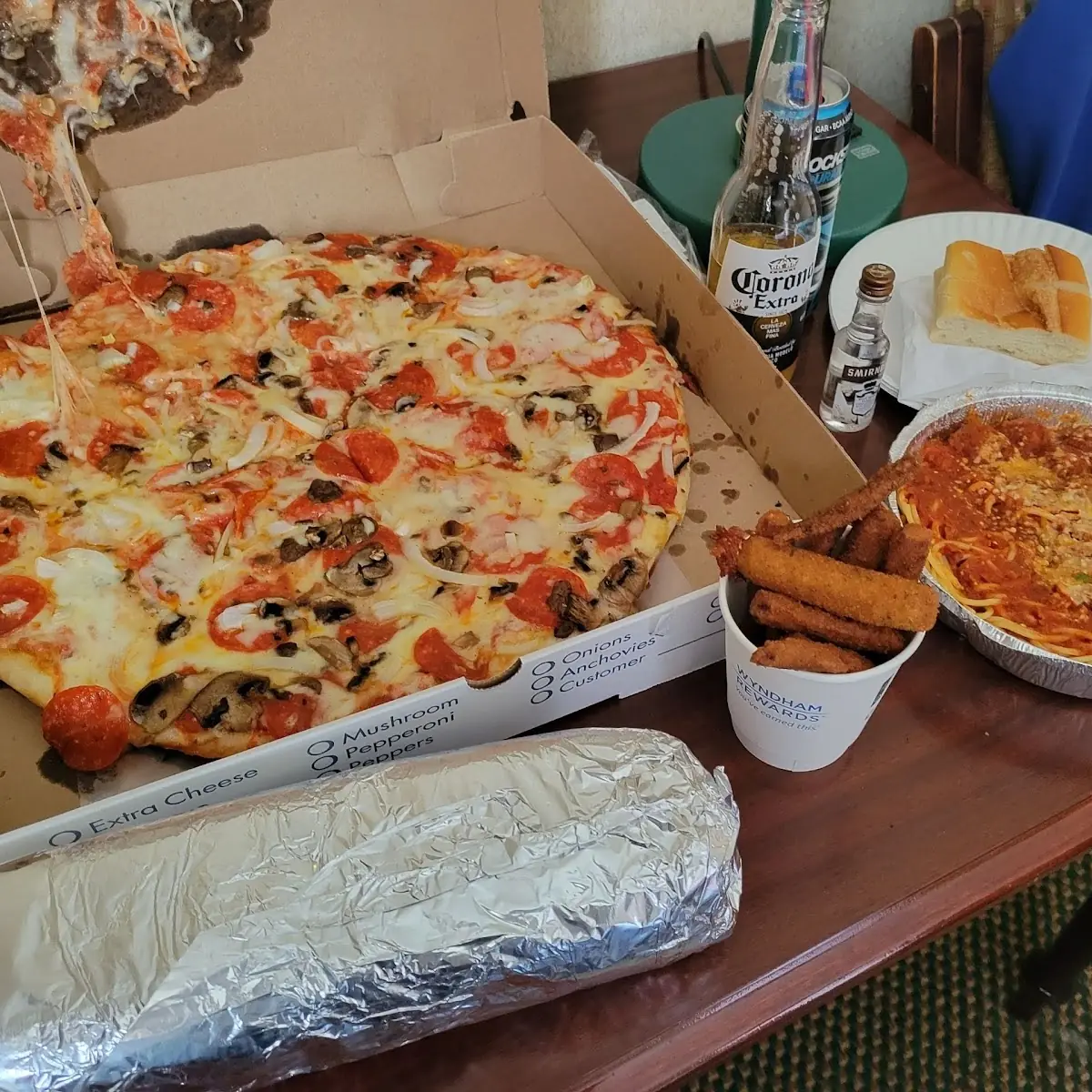 Pizza Sub Spaghetti