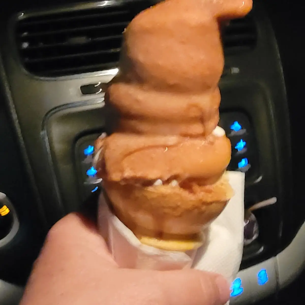 Churros Dipped Cone at Closing Time