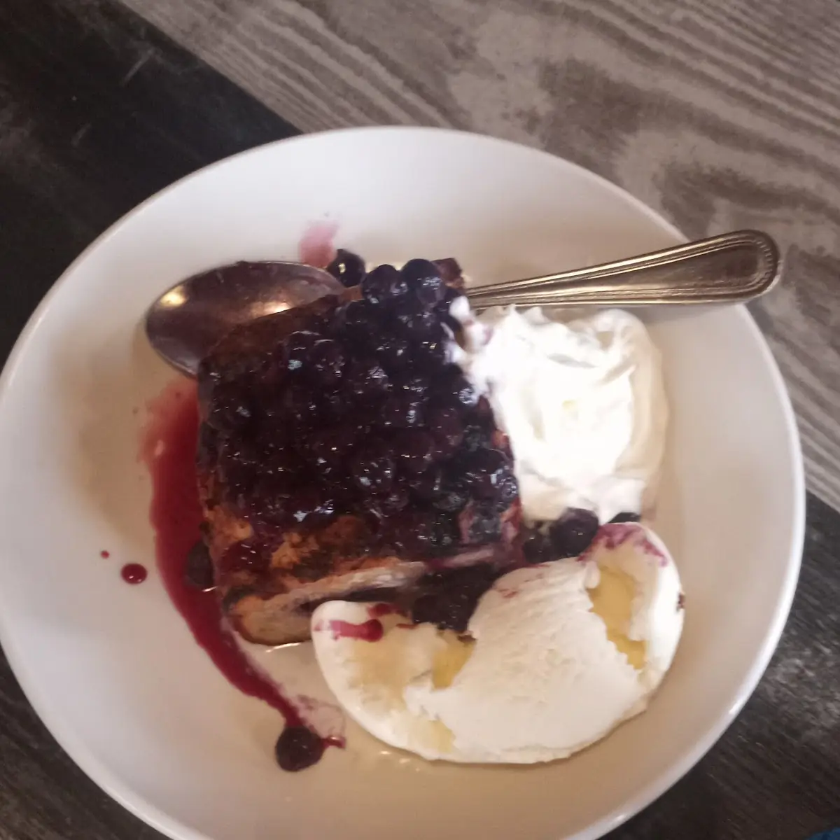 Blueberry Bread Pudding