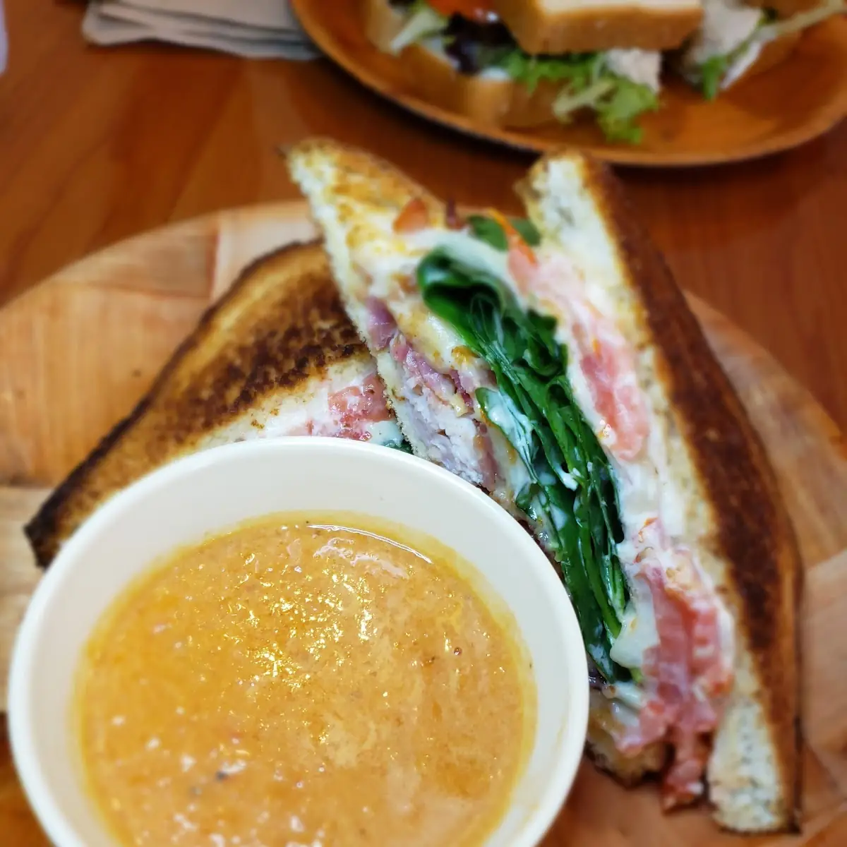 Club Sandwich Tomato Bisque