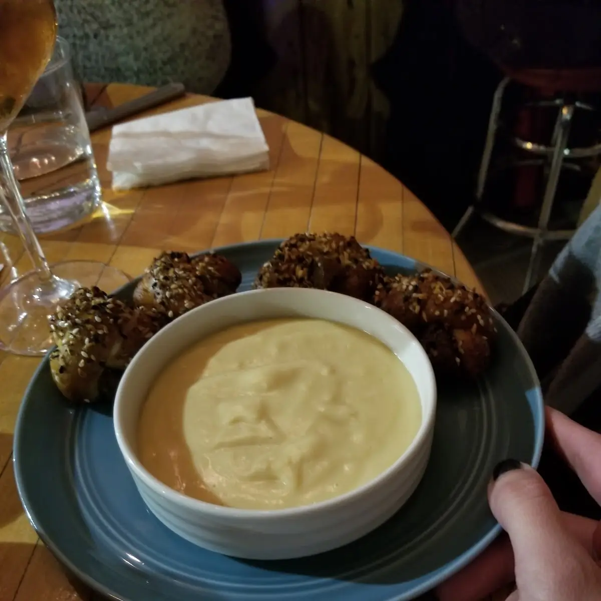 Soft Pretzel Bites with Beer Cheese Dip