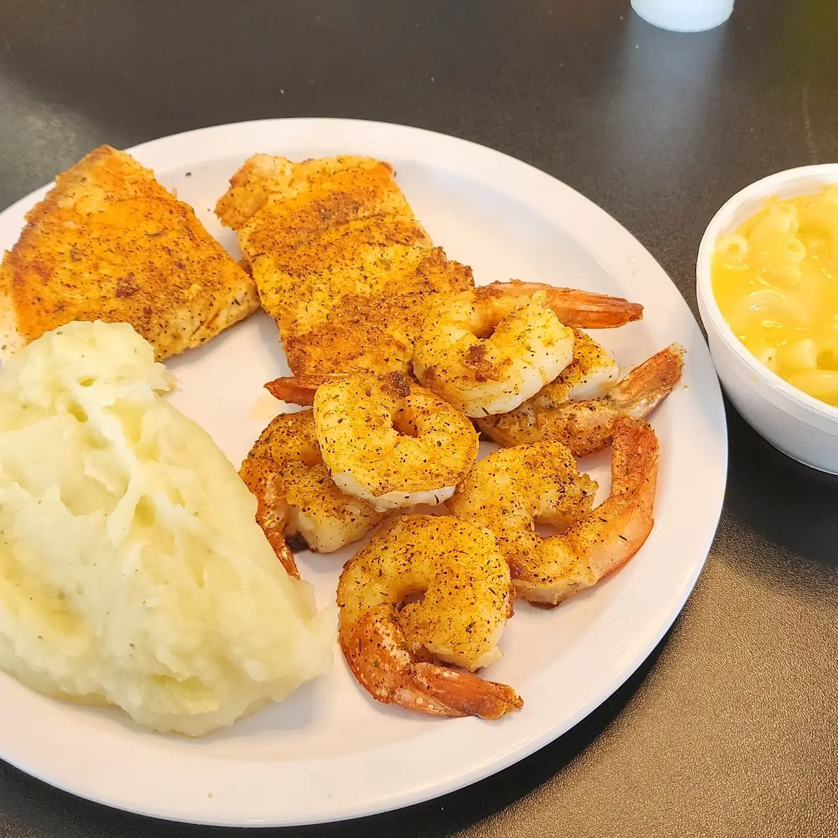 Grilled Salmon and Shrimp
