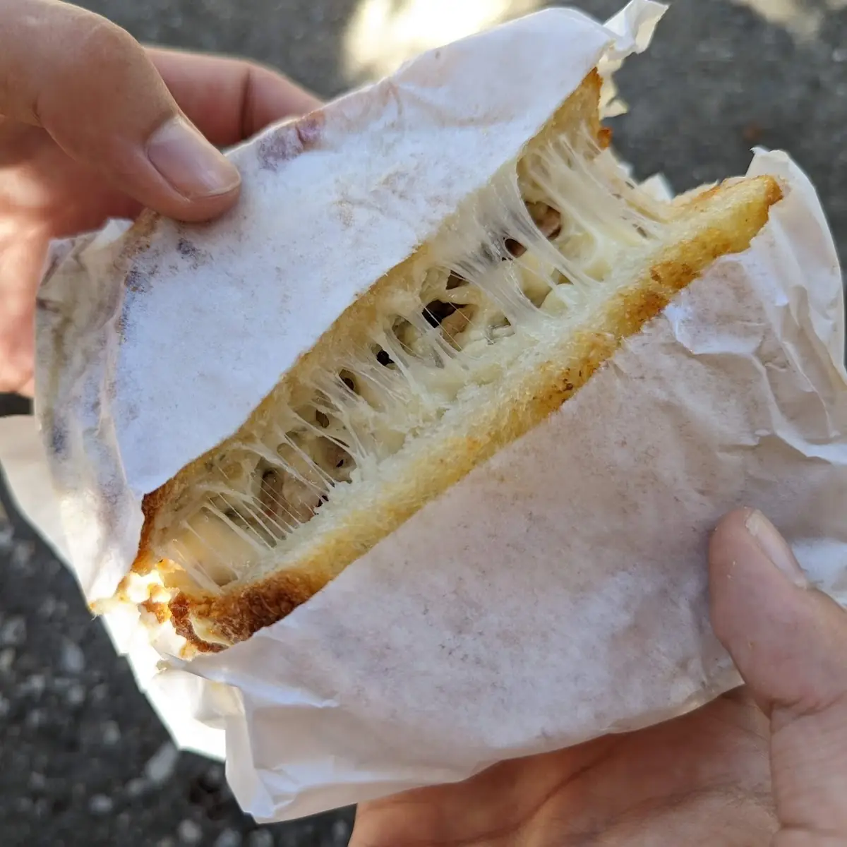 Grilled Pear Grilled Cheese Sandwich