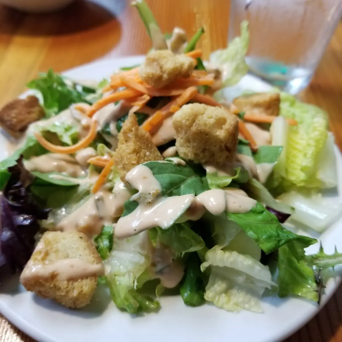 Salad with Thousand Island Dressing
