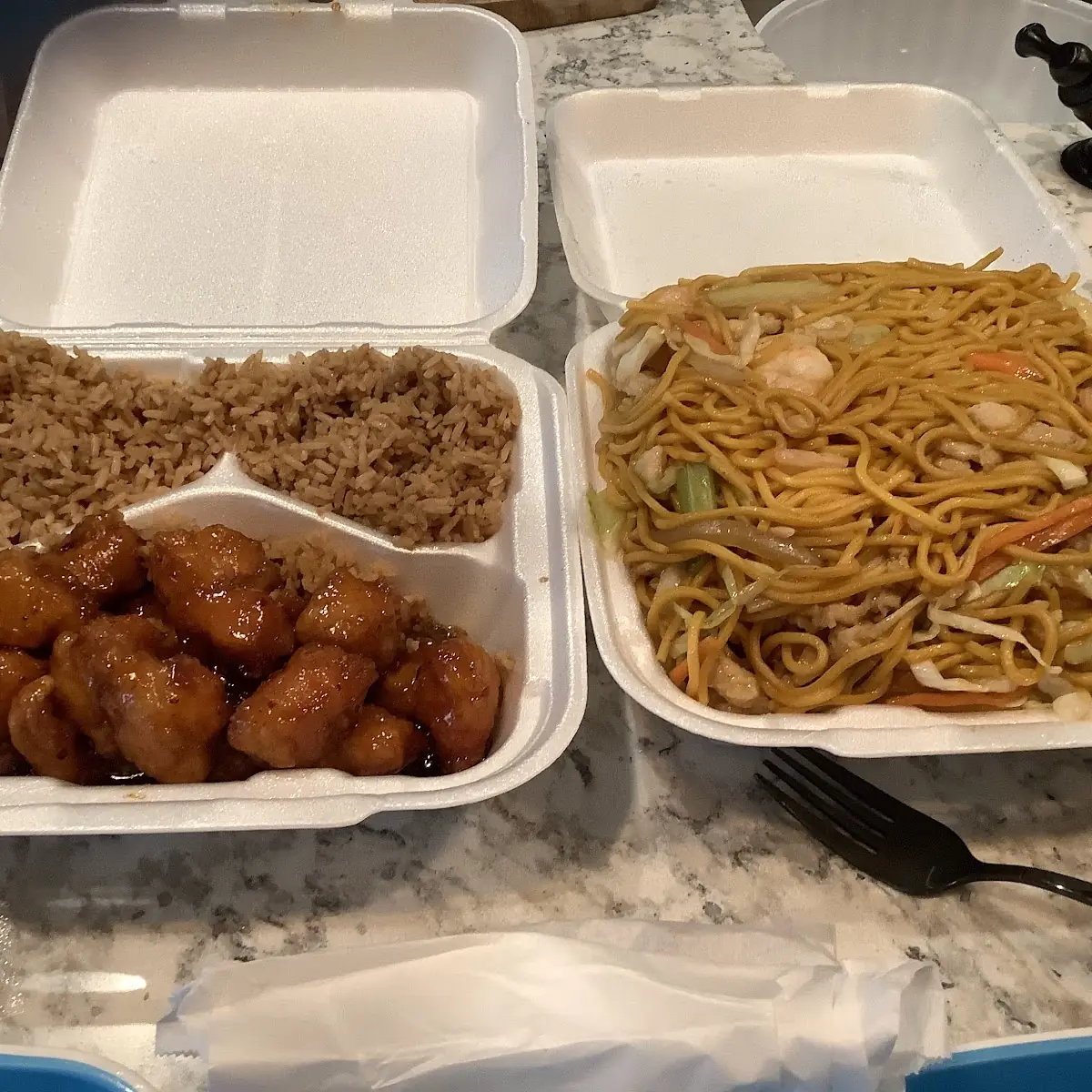 Chicken or Roast Pork Lo Mein