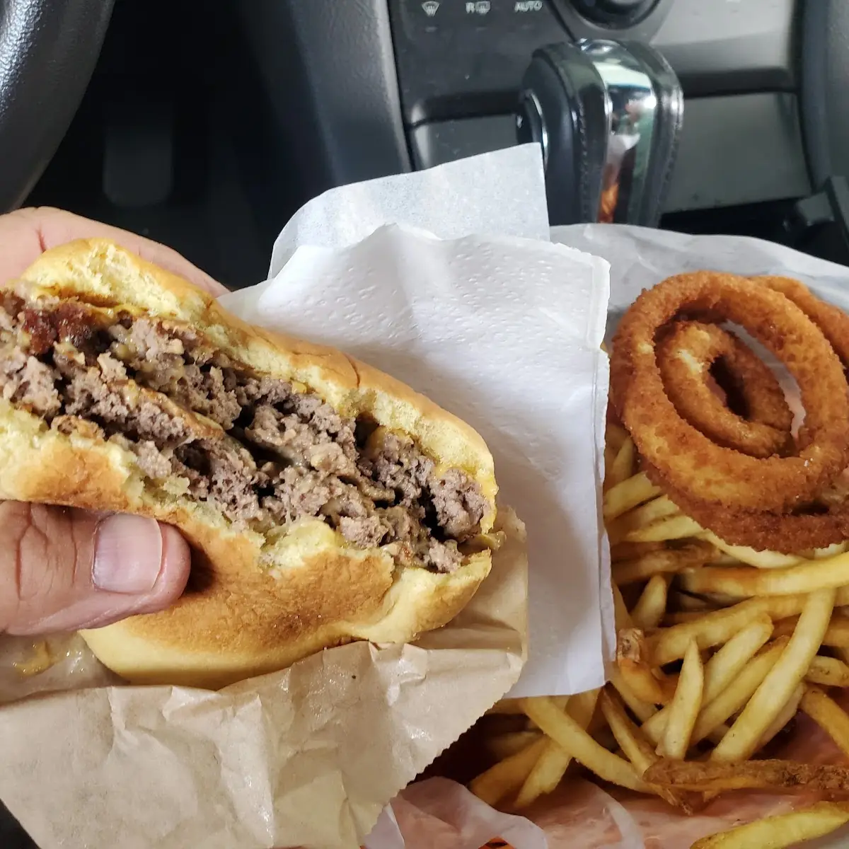 Double Cheeseburger and Fries