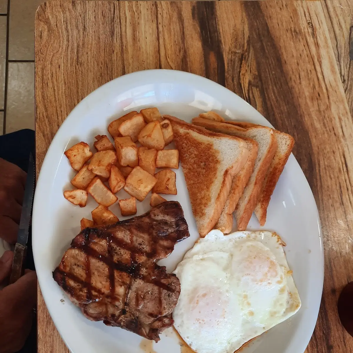 Pork Chop Breakfast