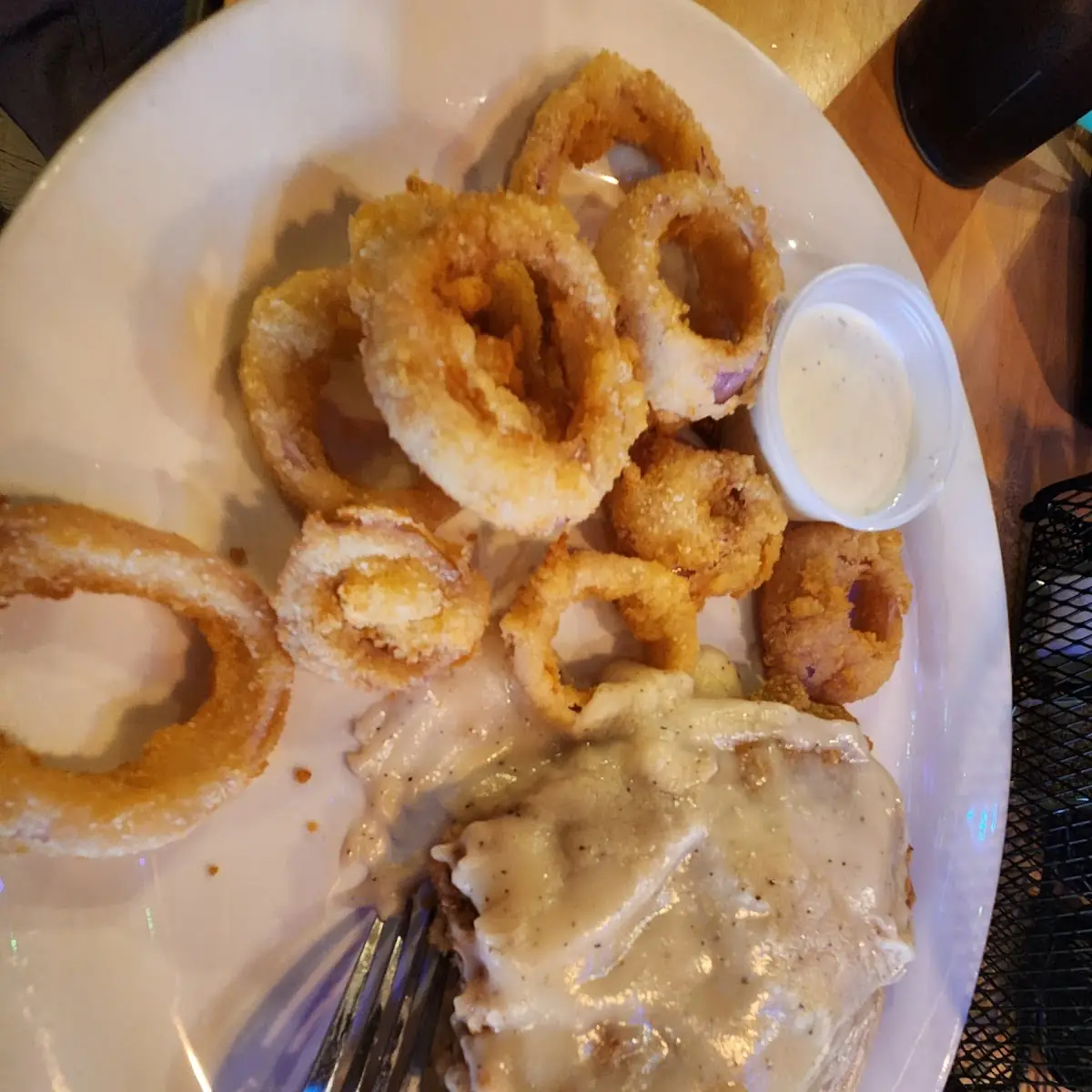 Chicken Fried Steak & Onion Rings