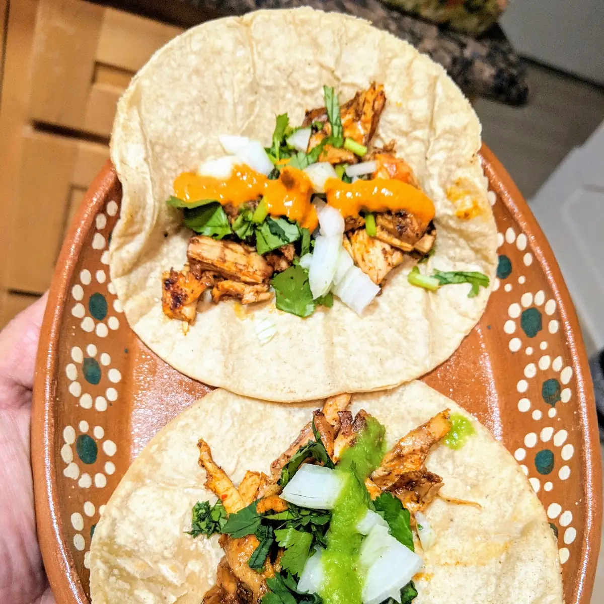 Chicken Tacos Al Carbon