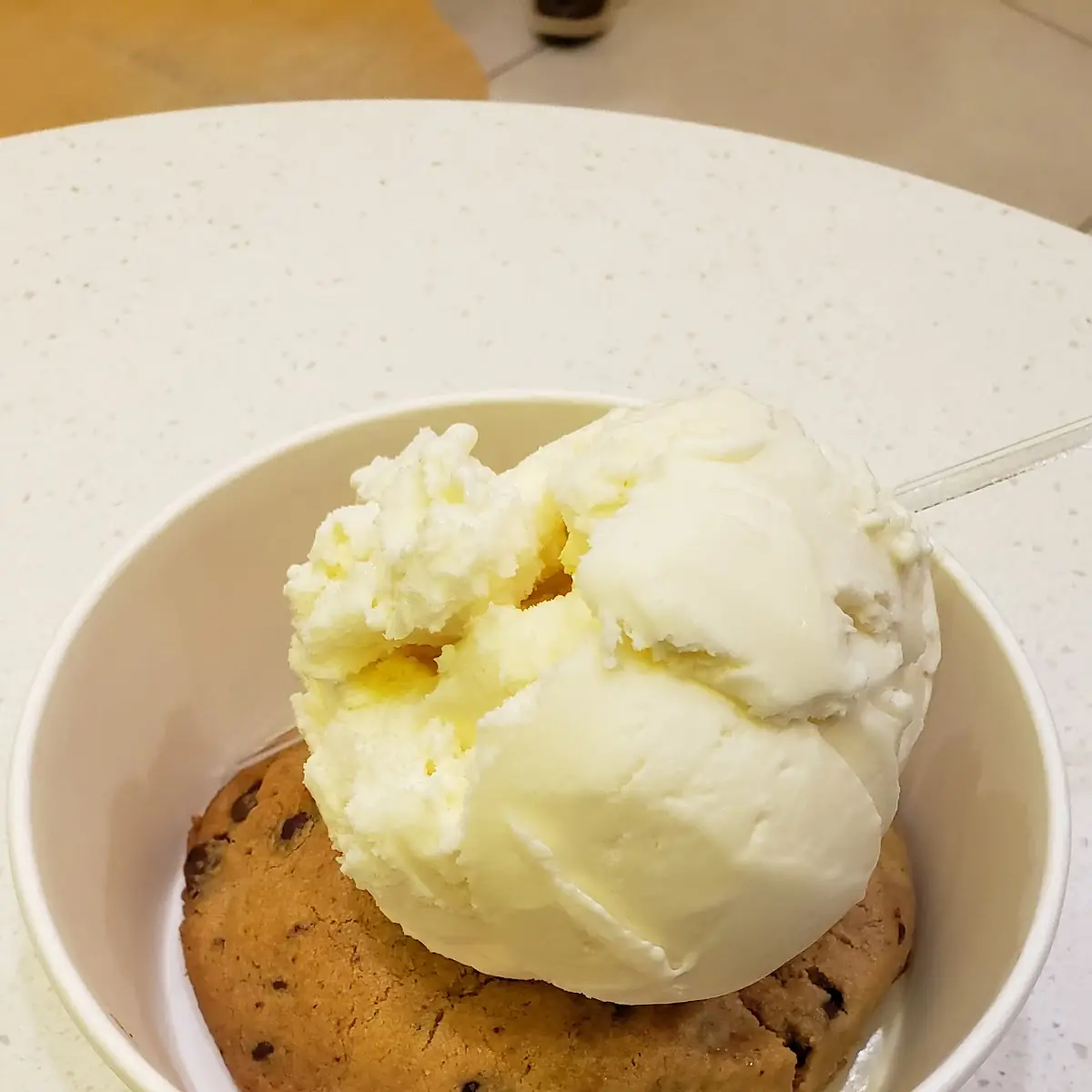 Chocolate Chip Cookie with Vanilla Ice Cream