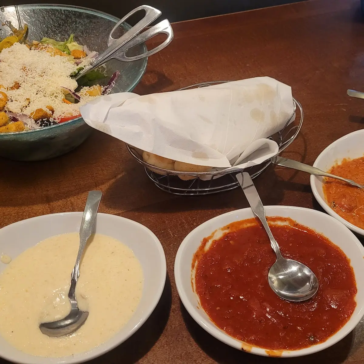 Salad and Bread Sticks