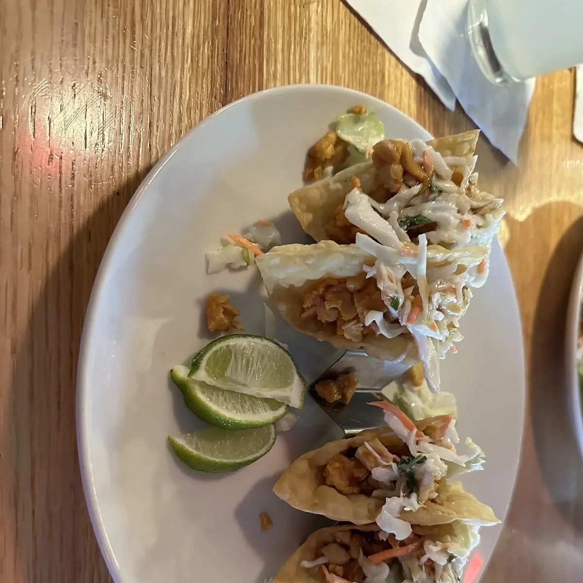 Wonton Chicken Tacos