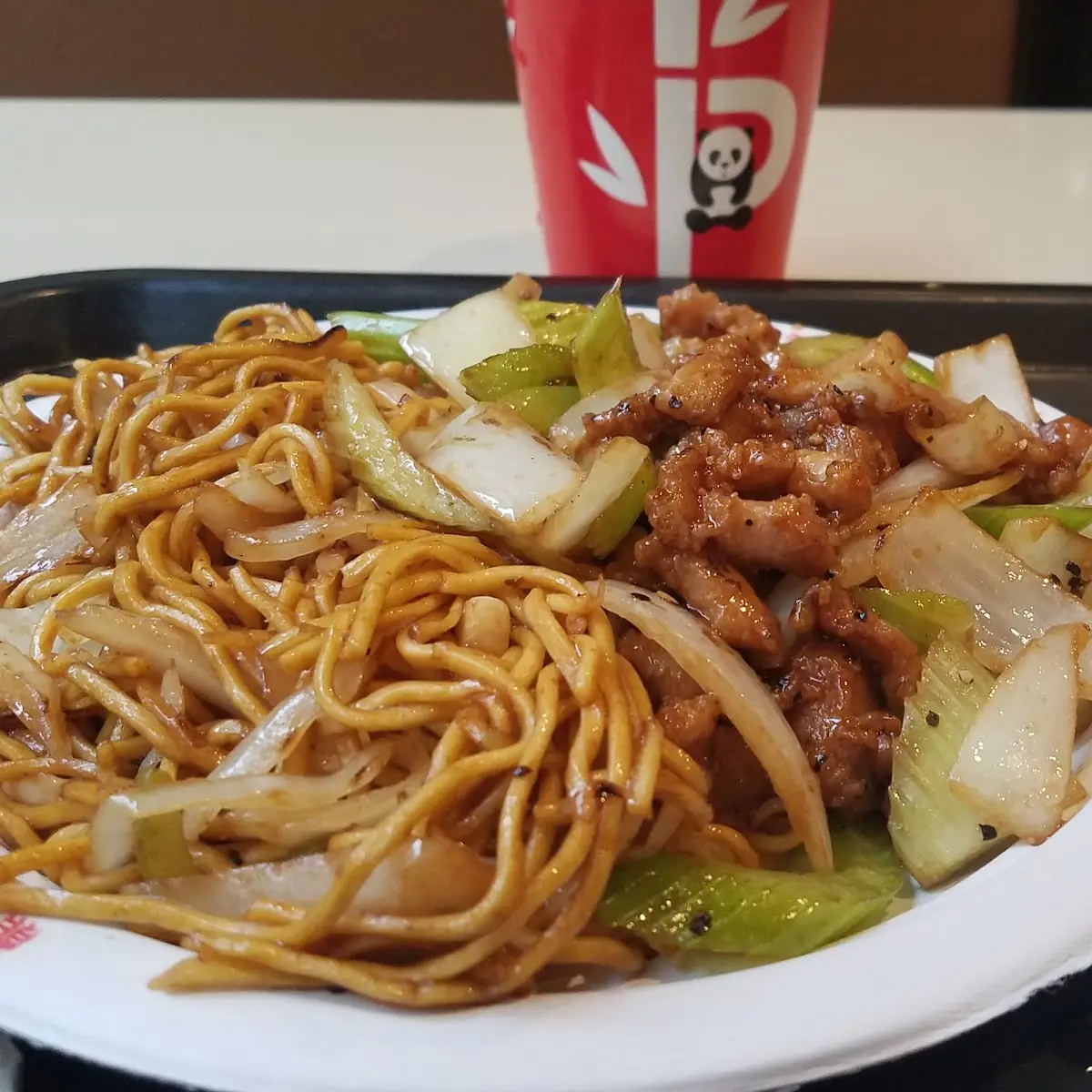 Black Pepper Chicken with Chow Mein
