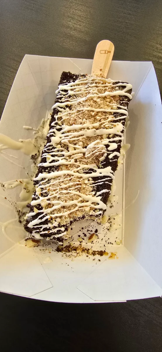 White Chocolate Dipped Coffee Paleta Bat