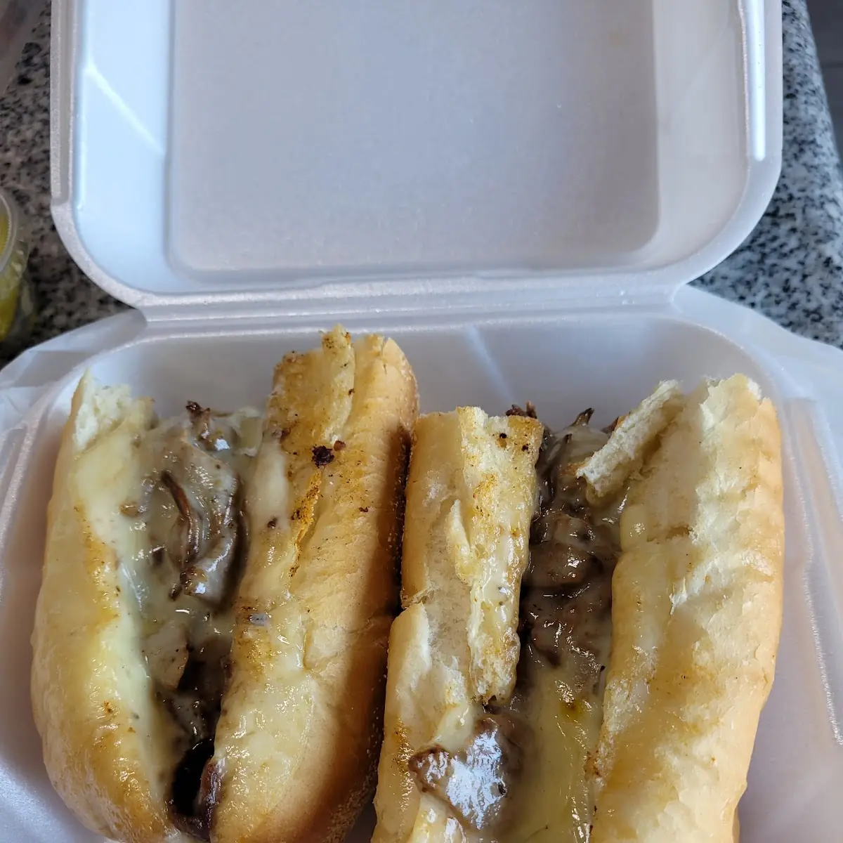 Cheese Steak Pastrami Sandwich