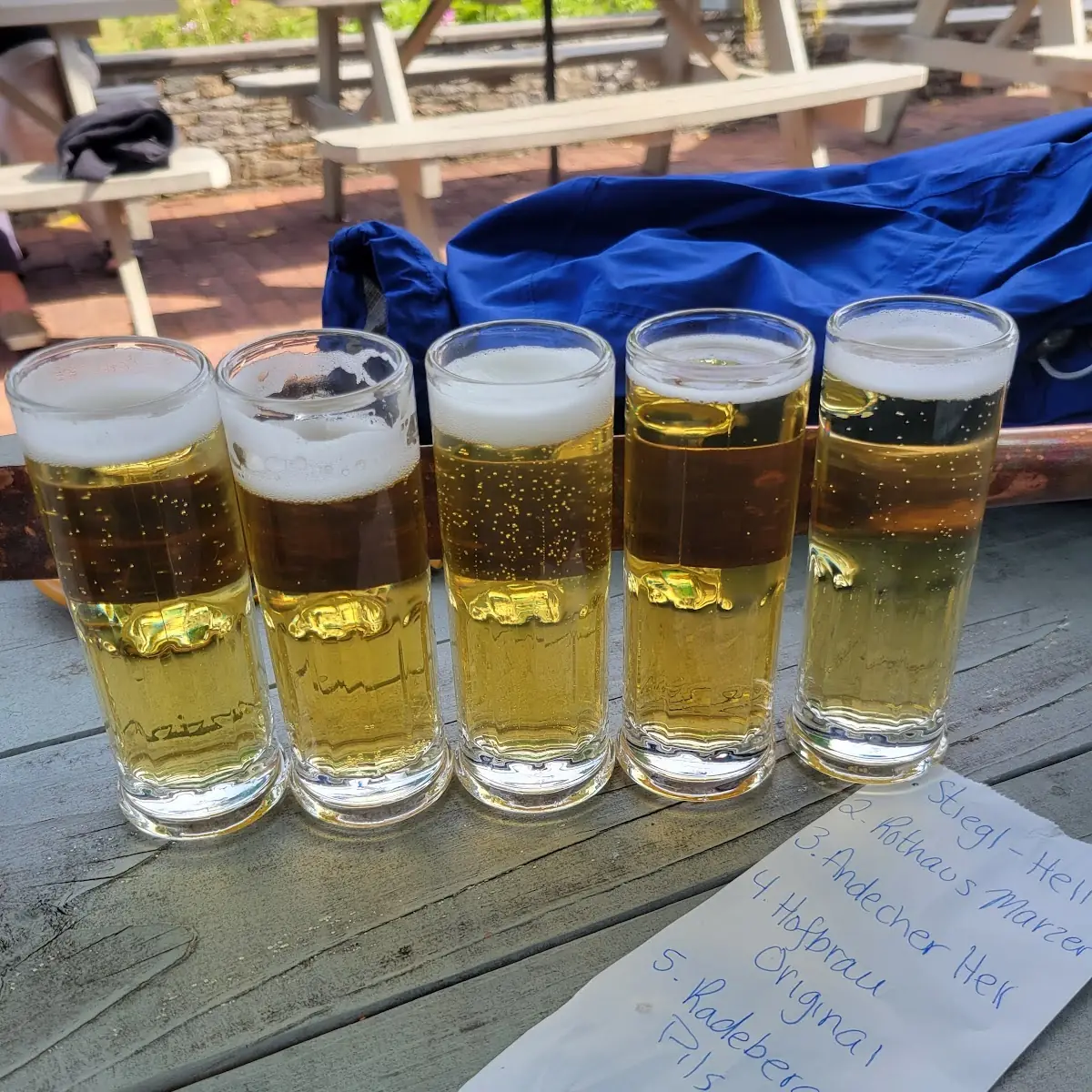 Flight of German Beers