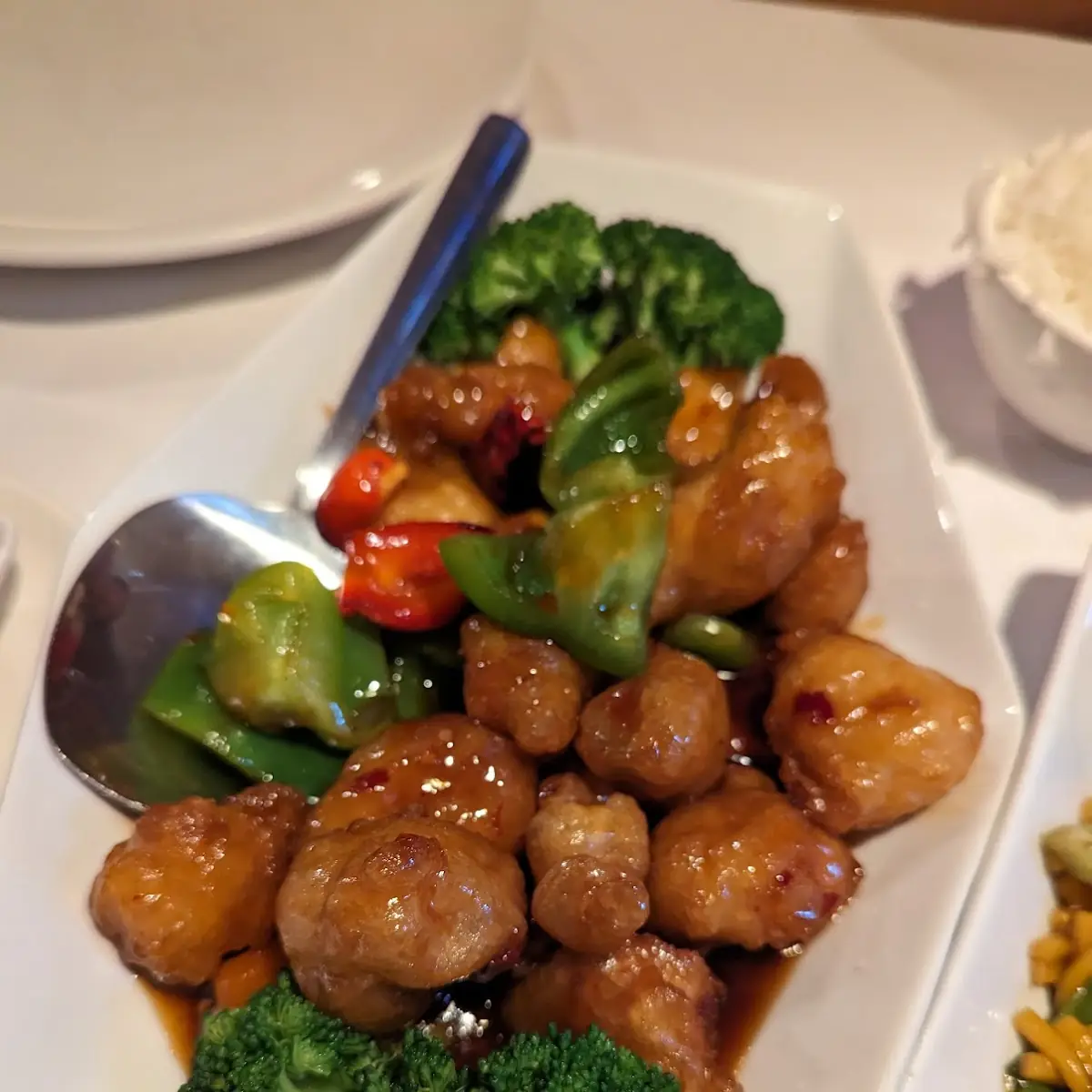 Tangerine Chicken with Mixed Vegetables