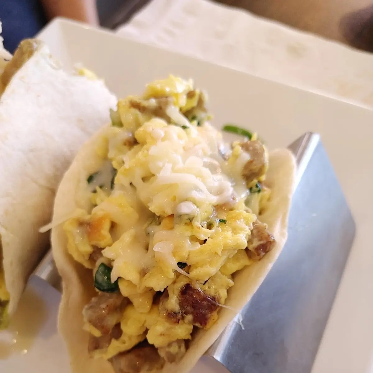 Sausage & Egg Breakfast Taco