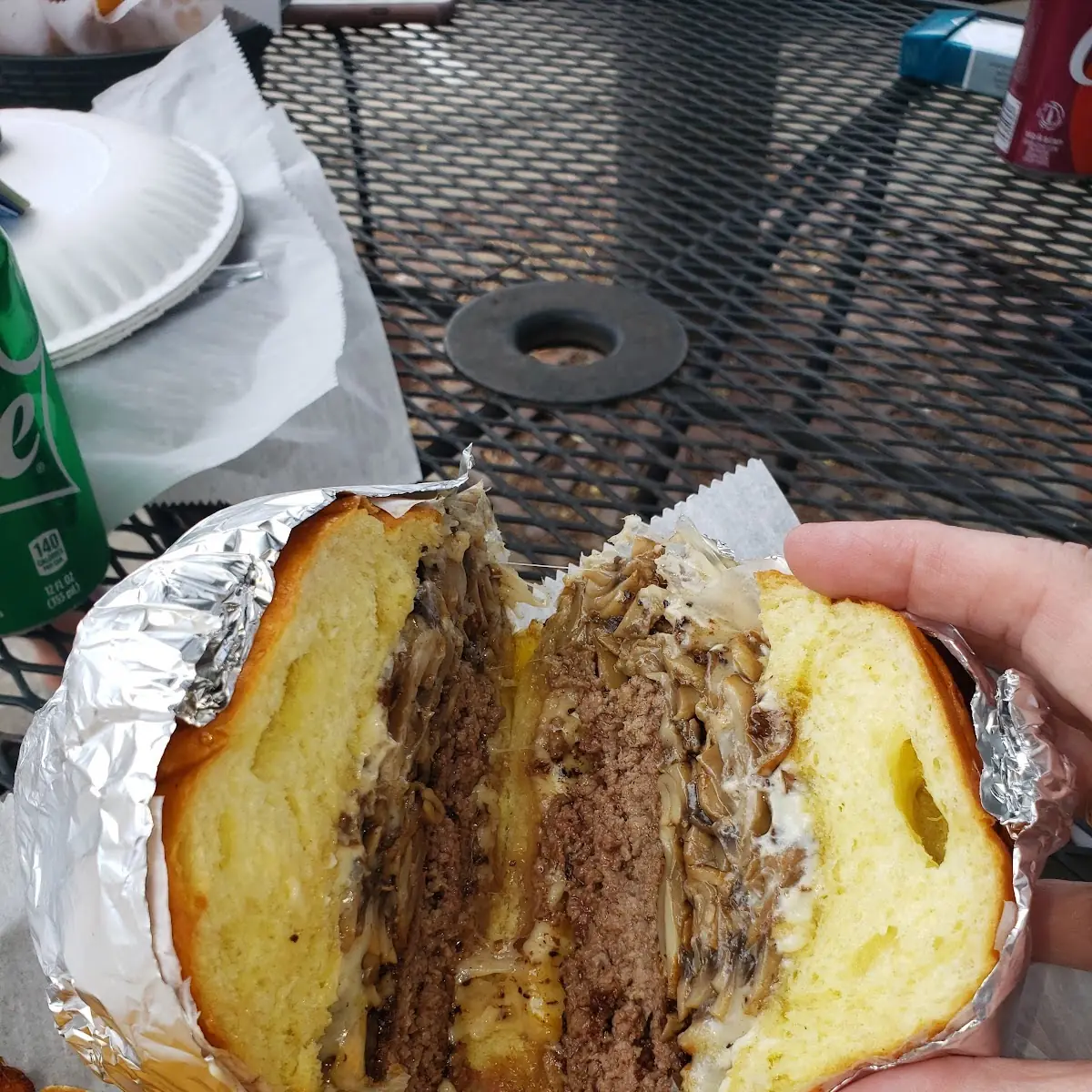 Mushroom Swiss Burger