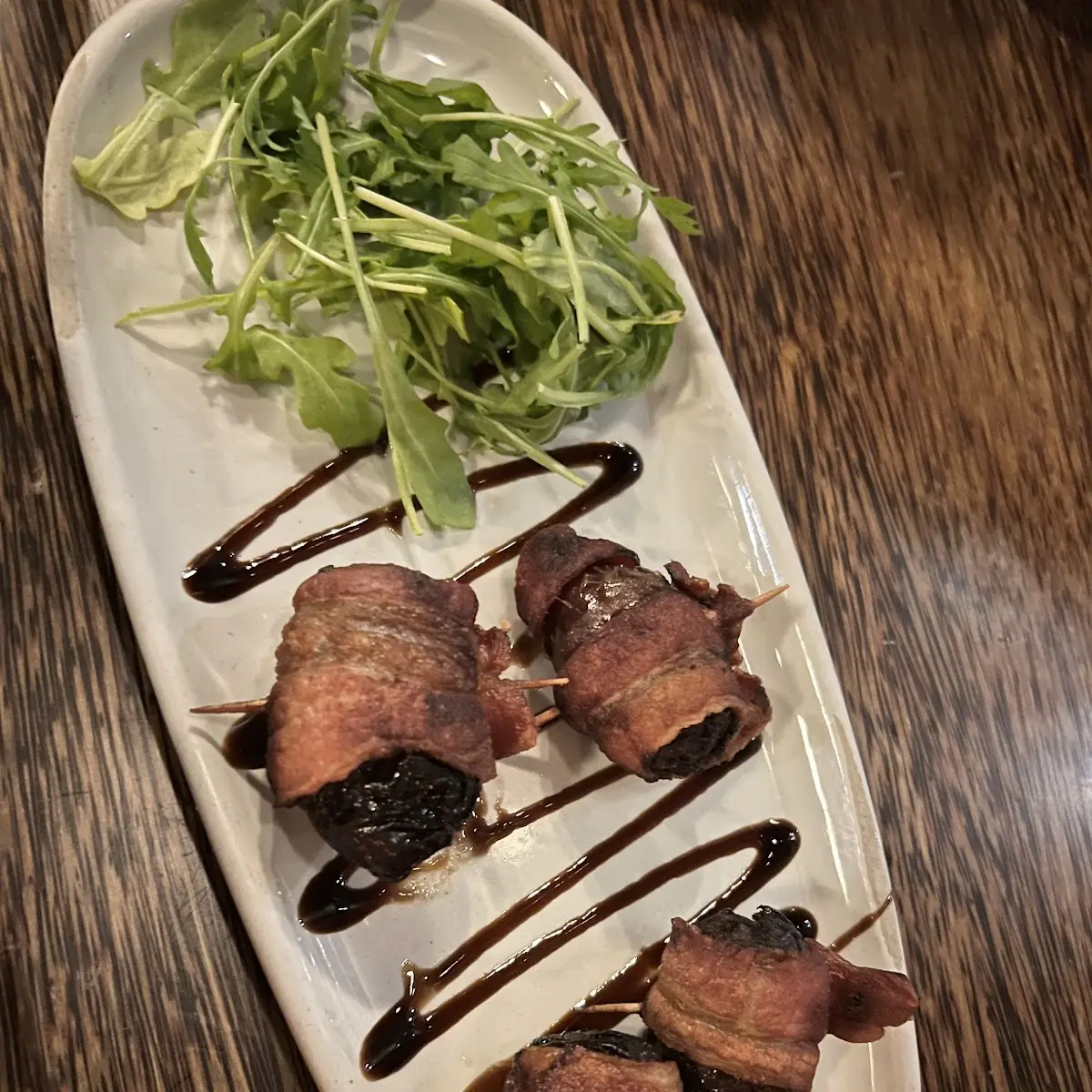 Bacon Wrapped Dates Goat Cheese