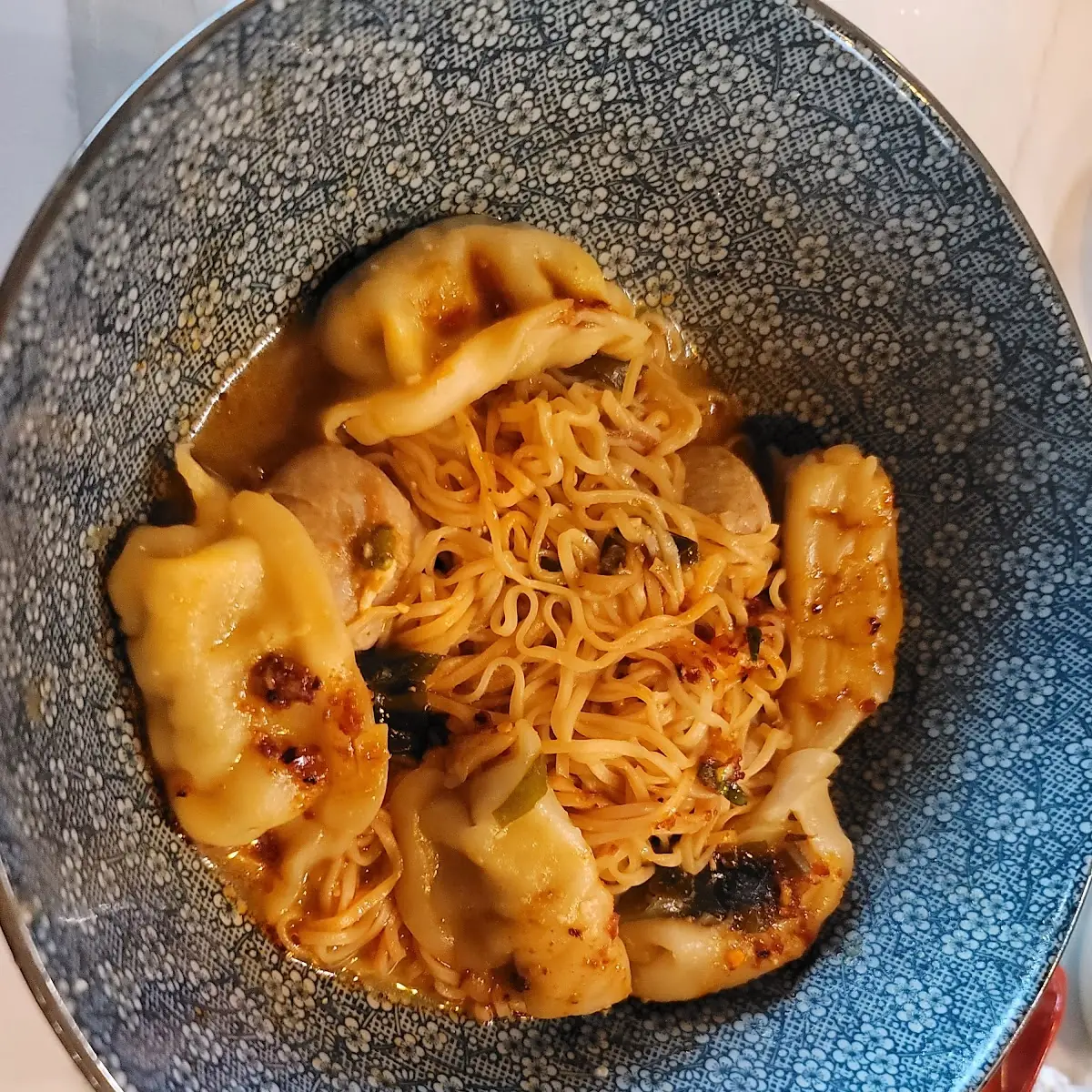 Hot Pot Dumplings and Ramen