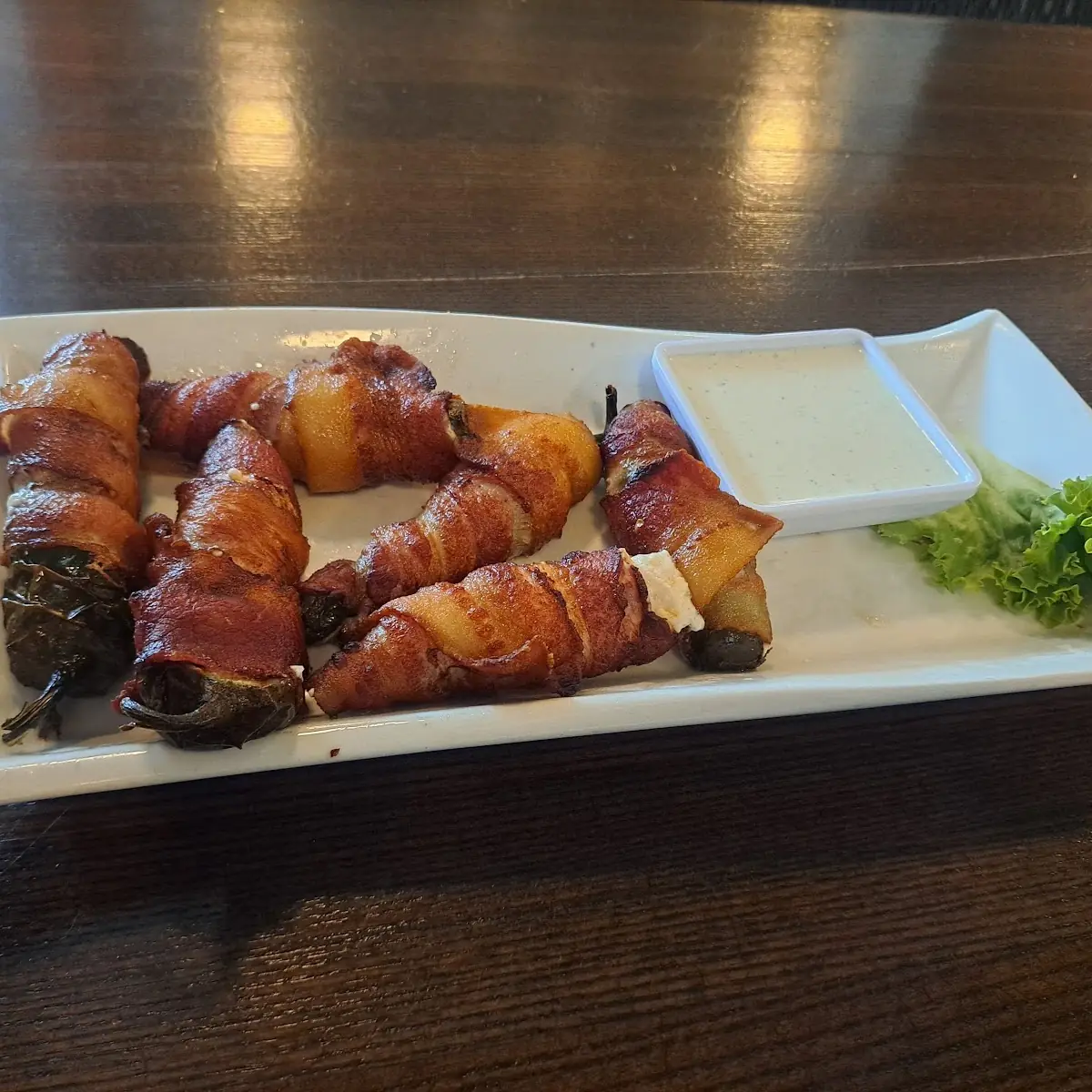 Bacon Wrapped Cream Cheese Peppers