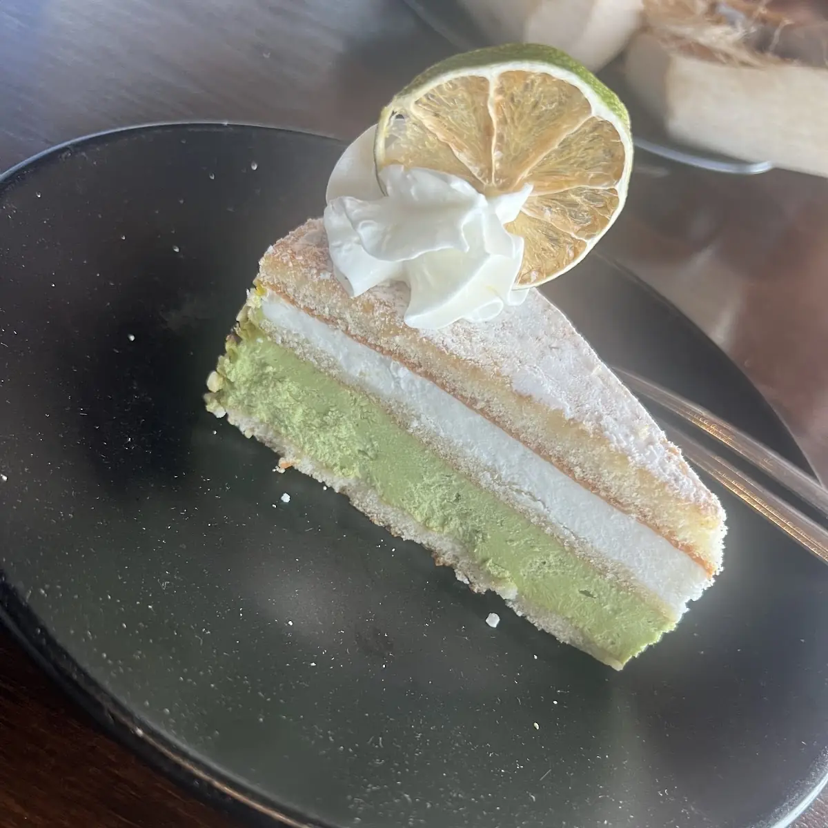 Pistachio Cake Slice